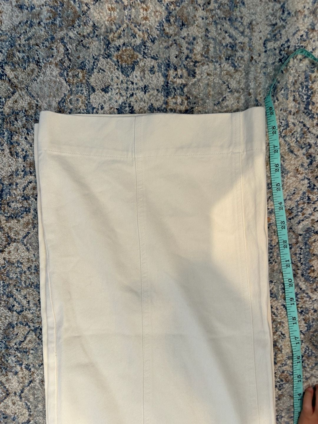 Elodie Wide Leg Pants Size L Cream 8