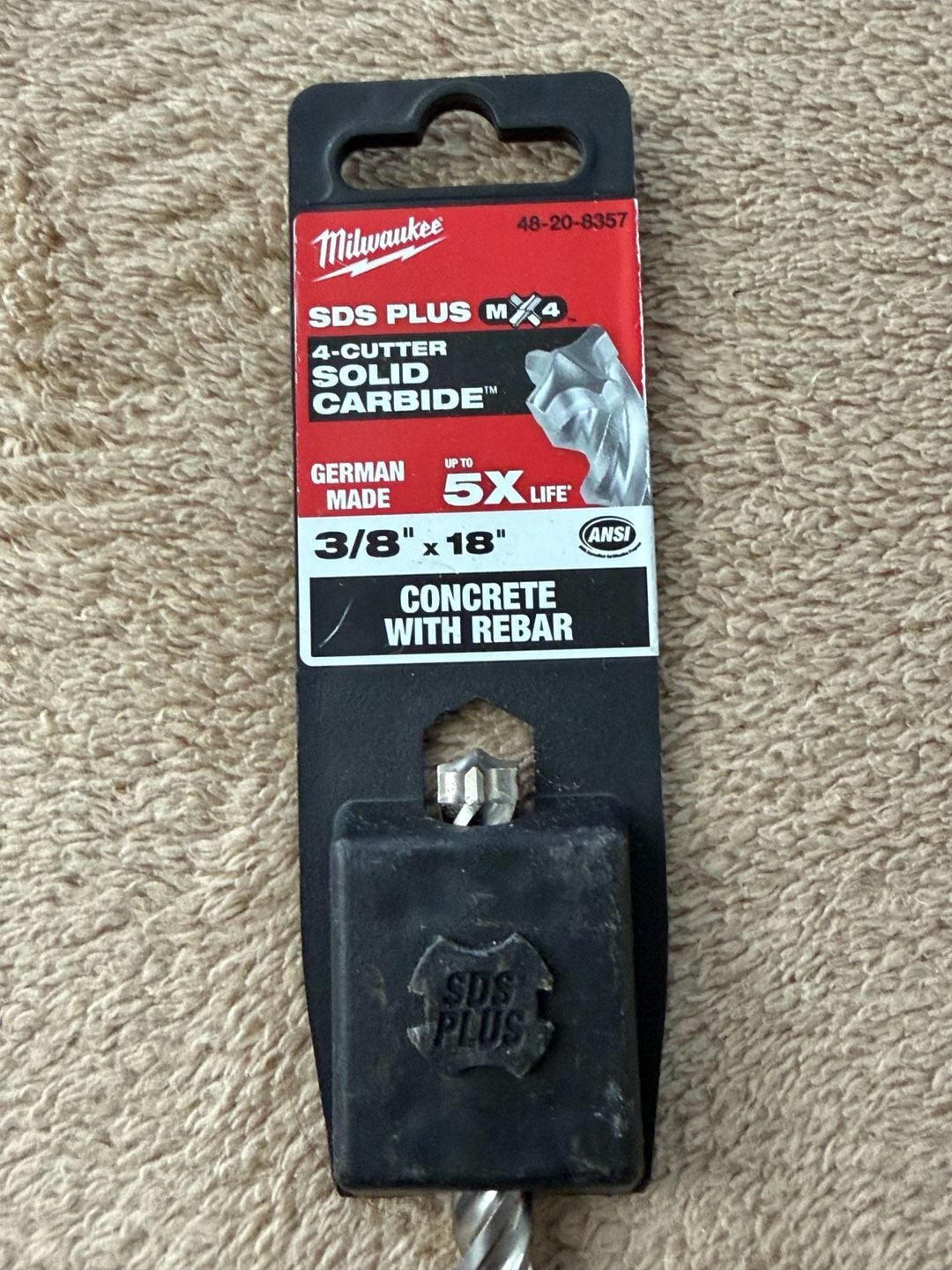 Milwaukee 48-20-8357 SDS Plus MX4 Drill Bit 3/8" x 18" 1