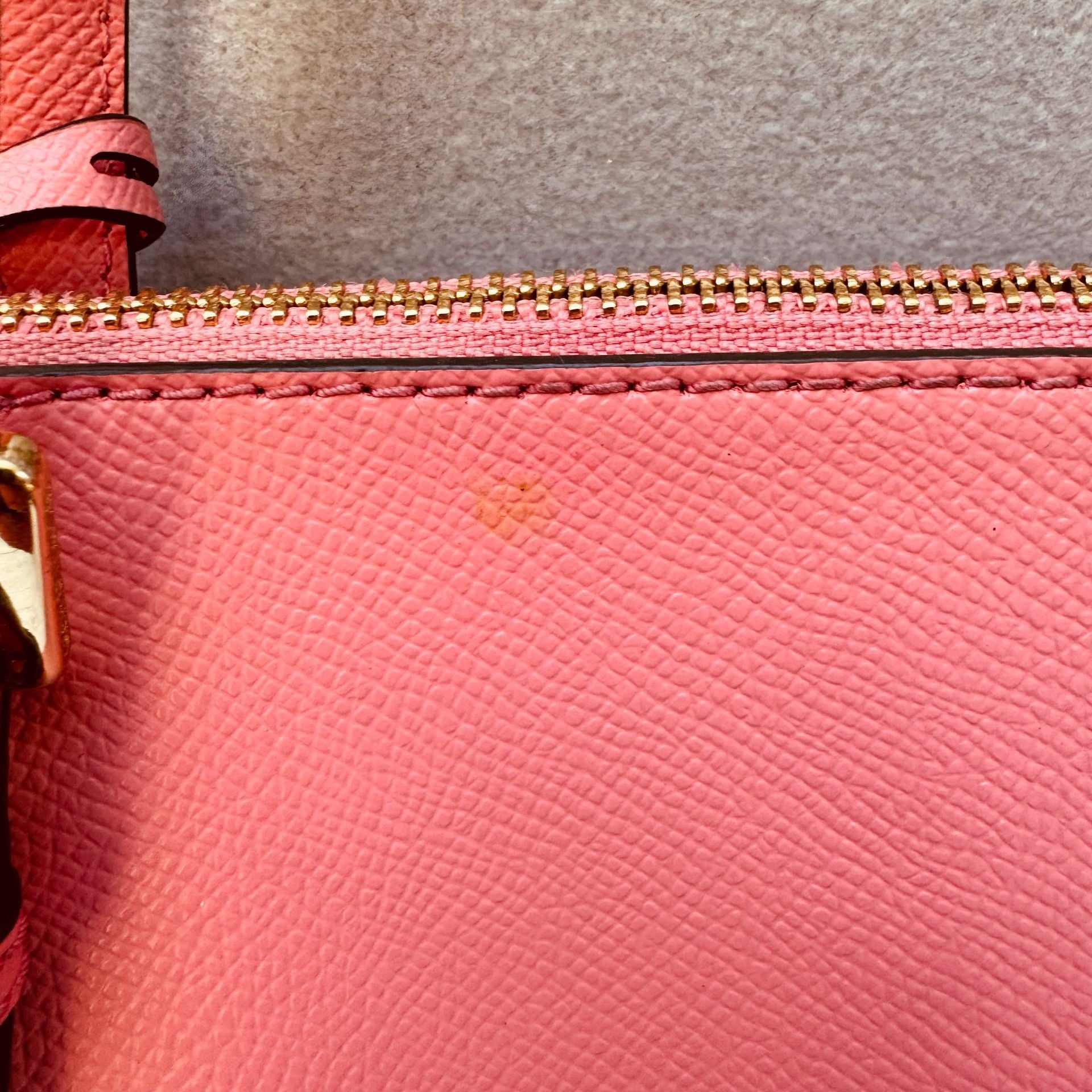 Michael Kors Saffiano Leather Coral Pink Tote Bag 12