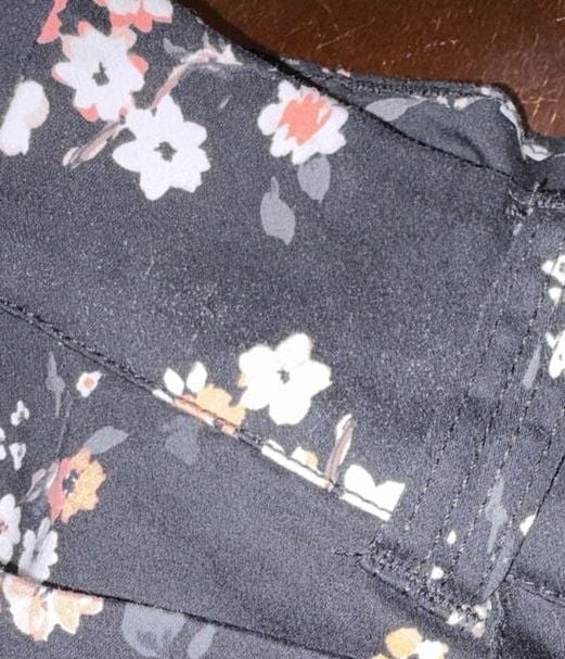 Torrid Shorts Womens 20 Black Pink Floral Print Cuffed Stretch Cotton Summer 5