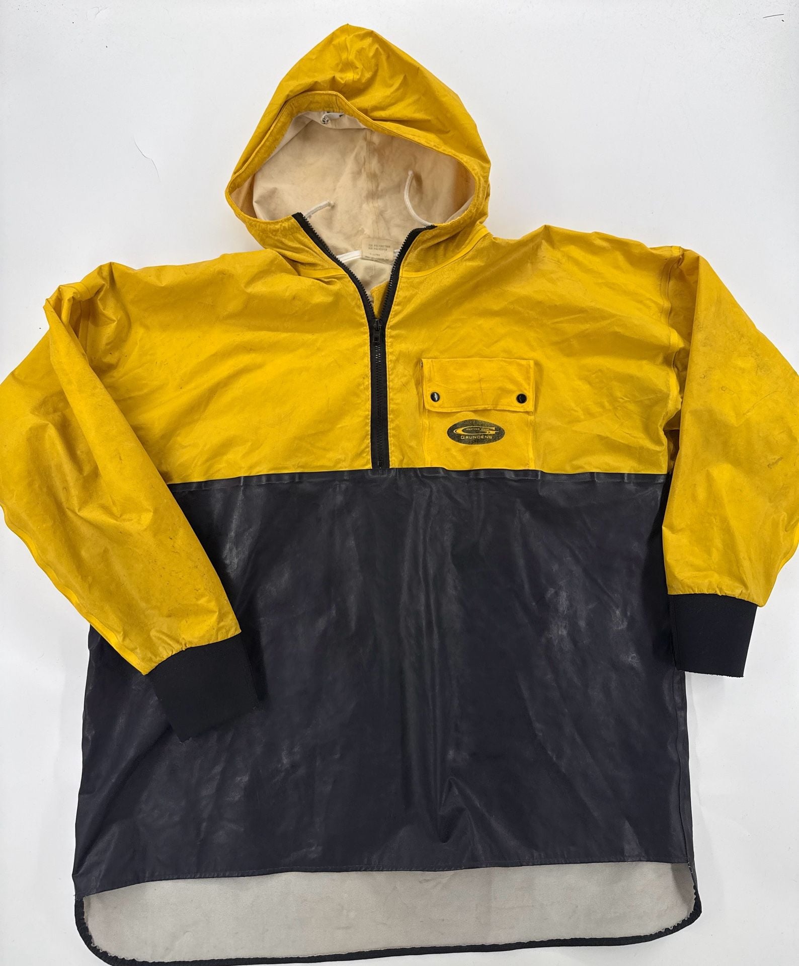 Grundens Weather Gear Rain Jacket Yellow Black 2