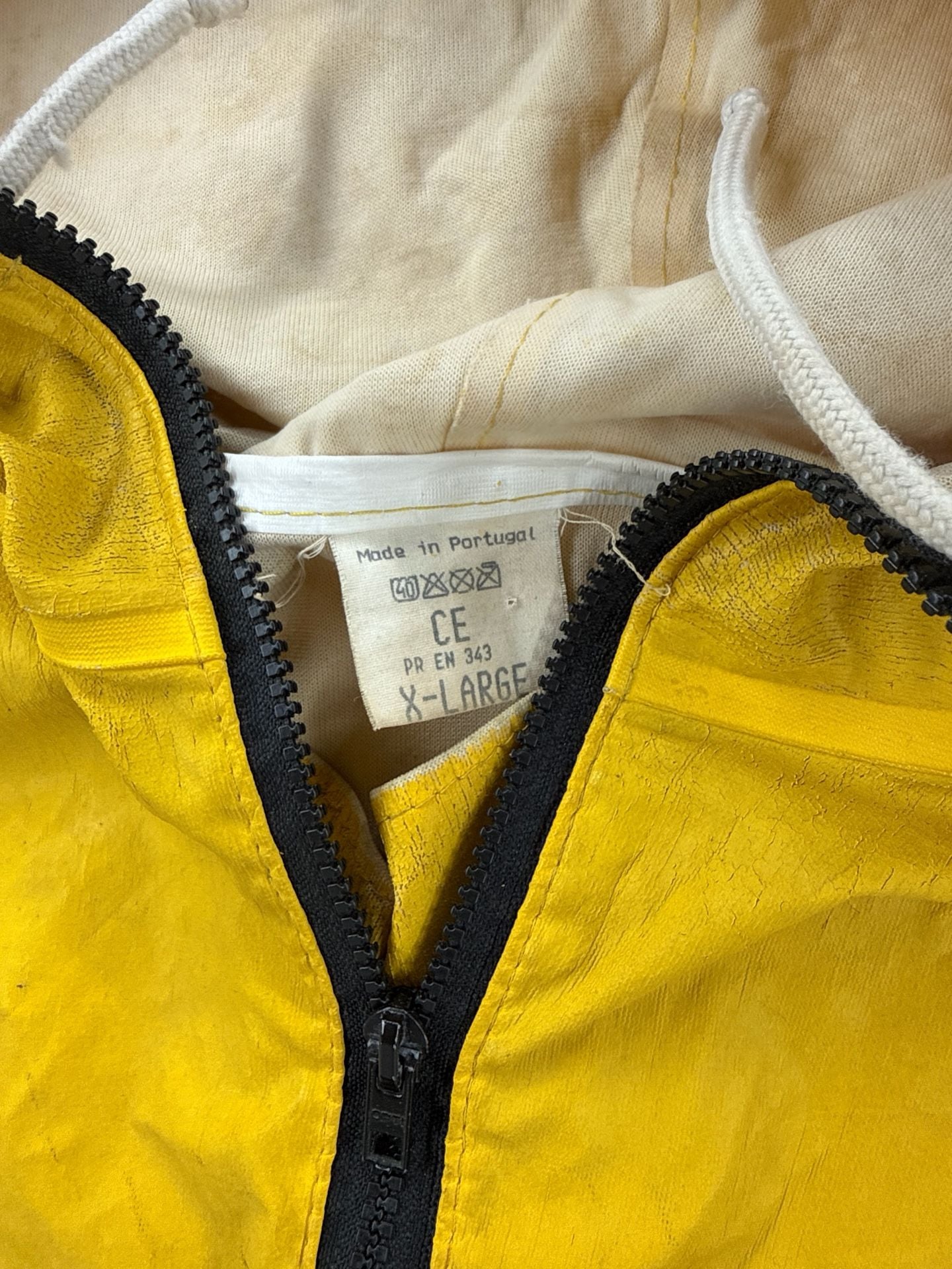 Grundens Weather Gear Rain Jacket Yellow Black 4