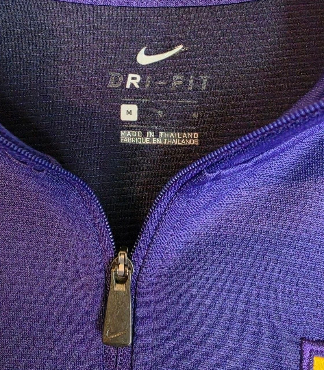 Nike LSU Tigers Dri-Fit 1/4 Zip Pullover Size M 5