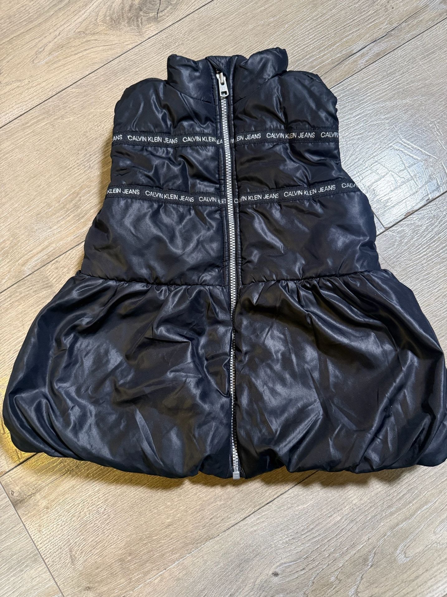 Kids Calvin Klein Jeans Puffer Vest Black Size 4T 3