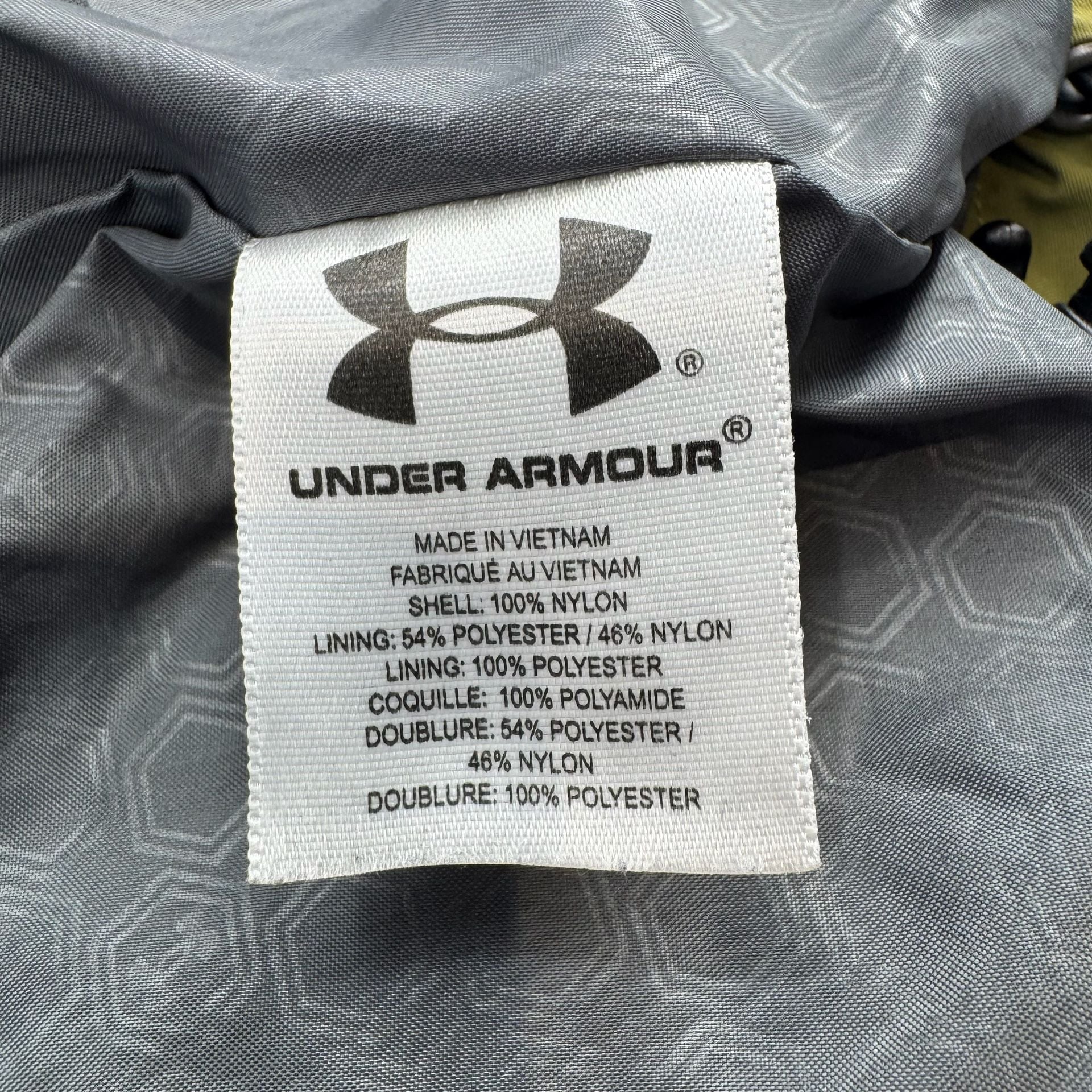Under Armour Performance Hooded Jacket Olive Green Nylon Gorpcore size XXL 5
