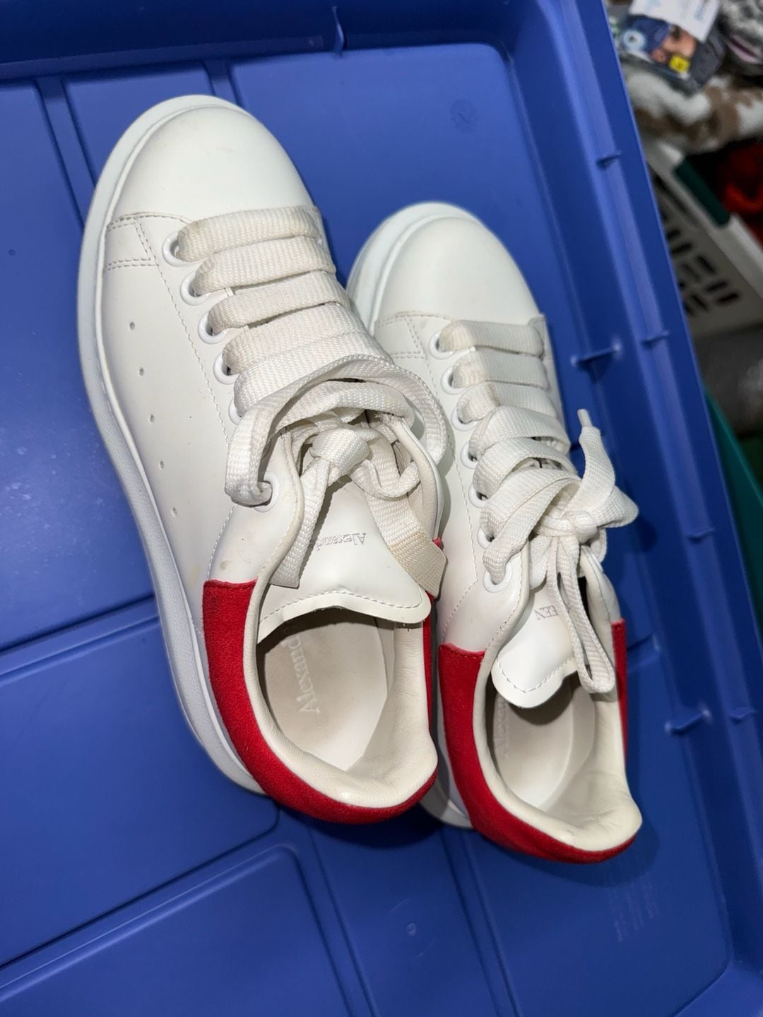 Alexander McQueen Oversized Sneaker White Red 7