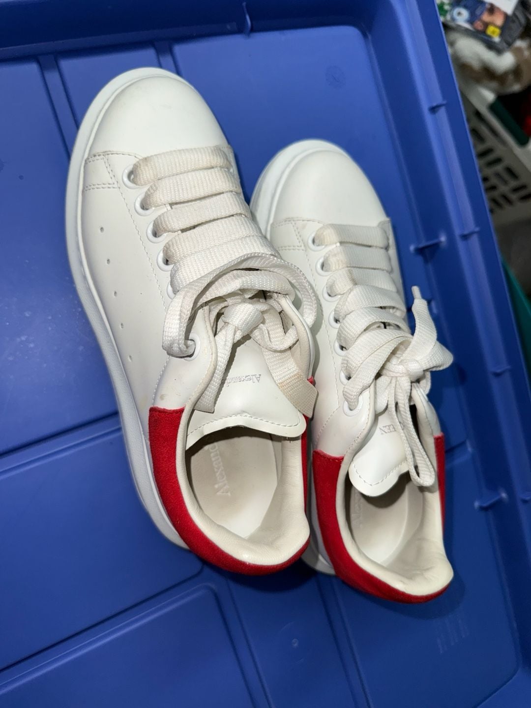 Alexander McQueen Oversized Sneaker White Red 10