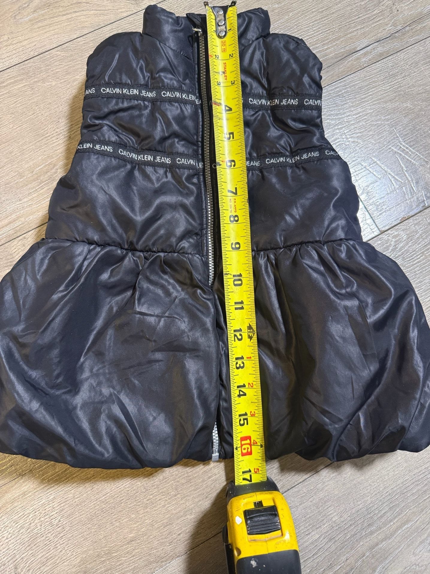 Kids Calvin Klein Jeans Puffer Vest Black Size 4T 6