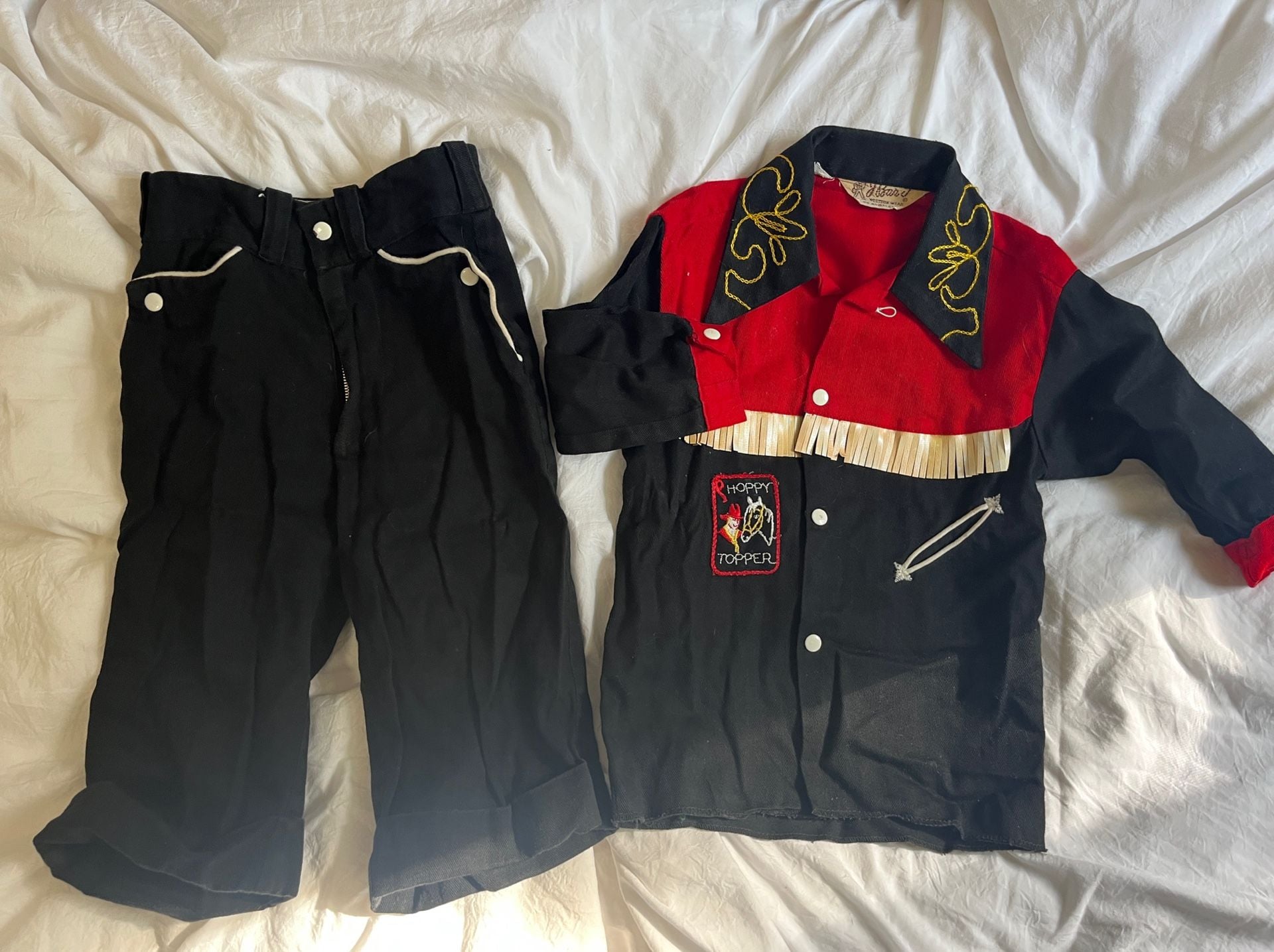 Vintage Hoppy Topper Western Wear Matching Shirt And Pants Set 1