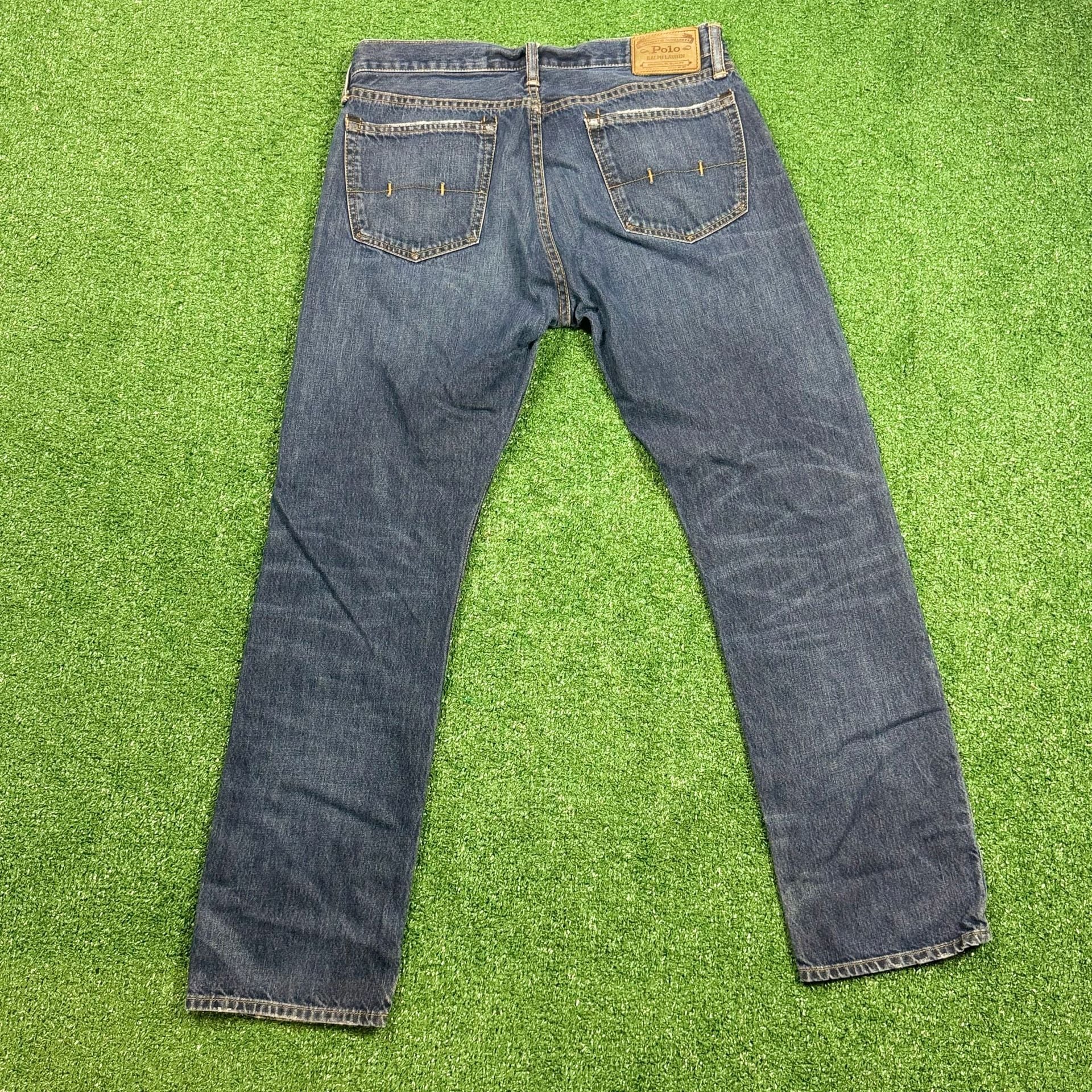 Polo Ralph Lauren Authentic Dungarees Jeans 33x32 Straight Blue 3