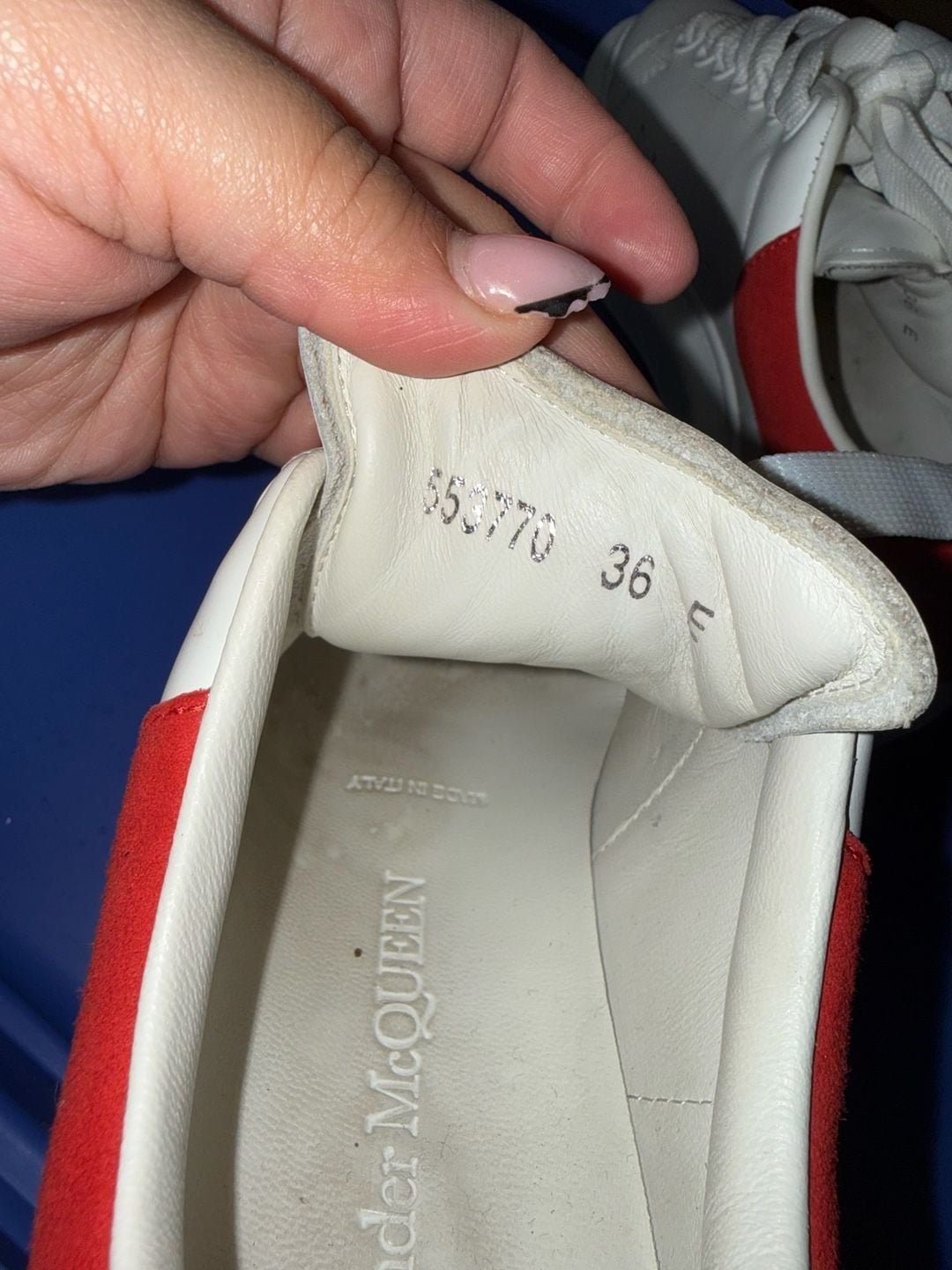Alexander McQueen Oversized Sneaker White Red 4