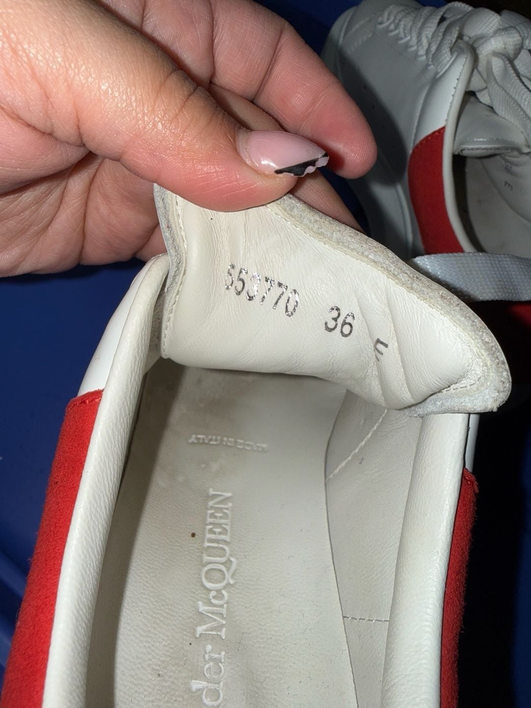 Alexander McQueen Oversized Sneaker White Red 6