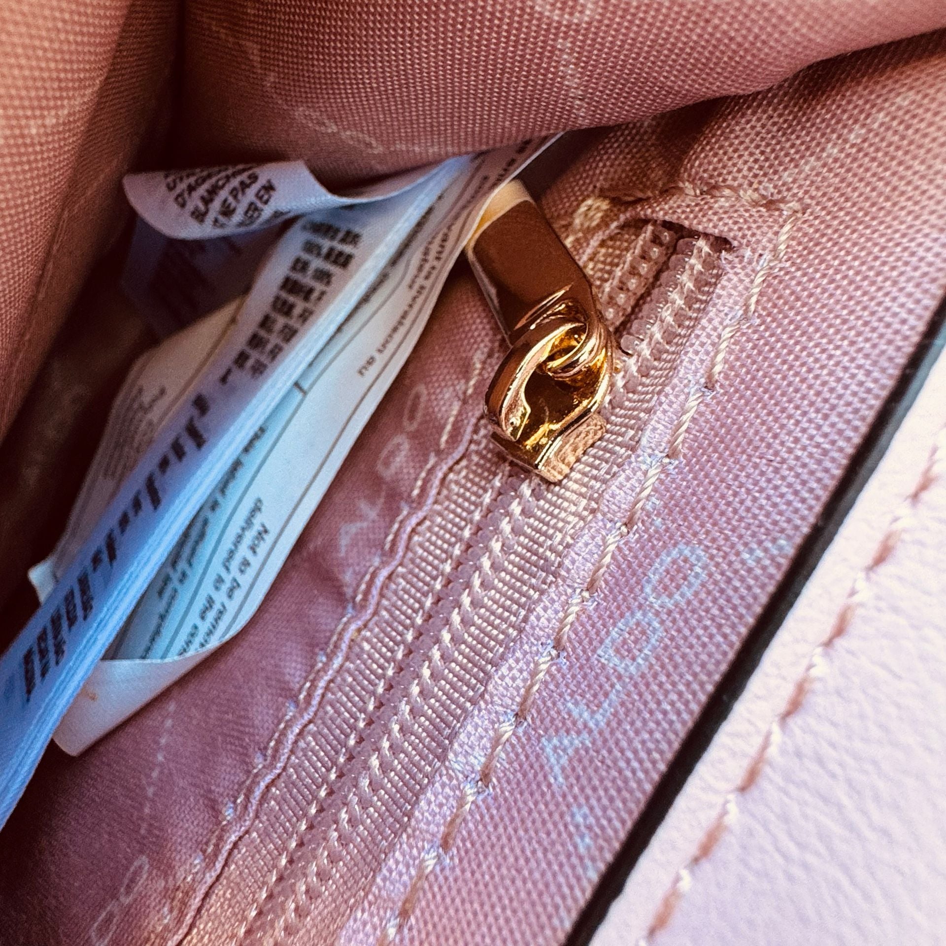 Aldo Pink Quilted Crossbody Bag Gold Hardware 11