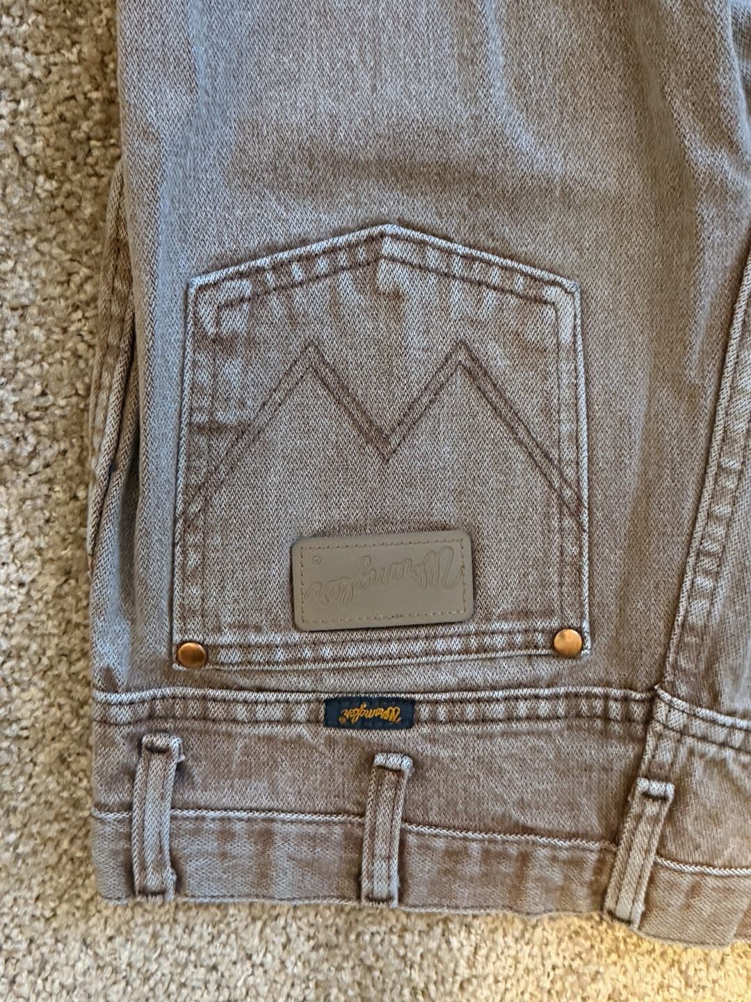 Wrangler Straight Leg Jeans 30x34 Brown 6