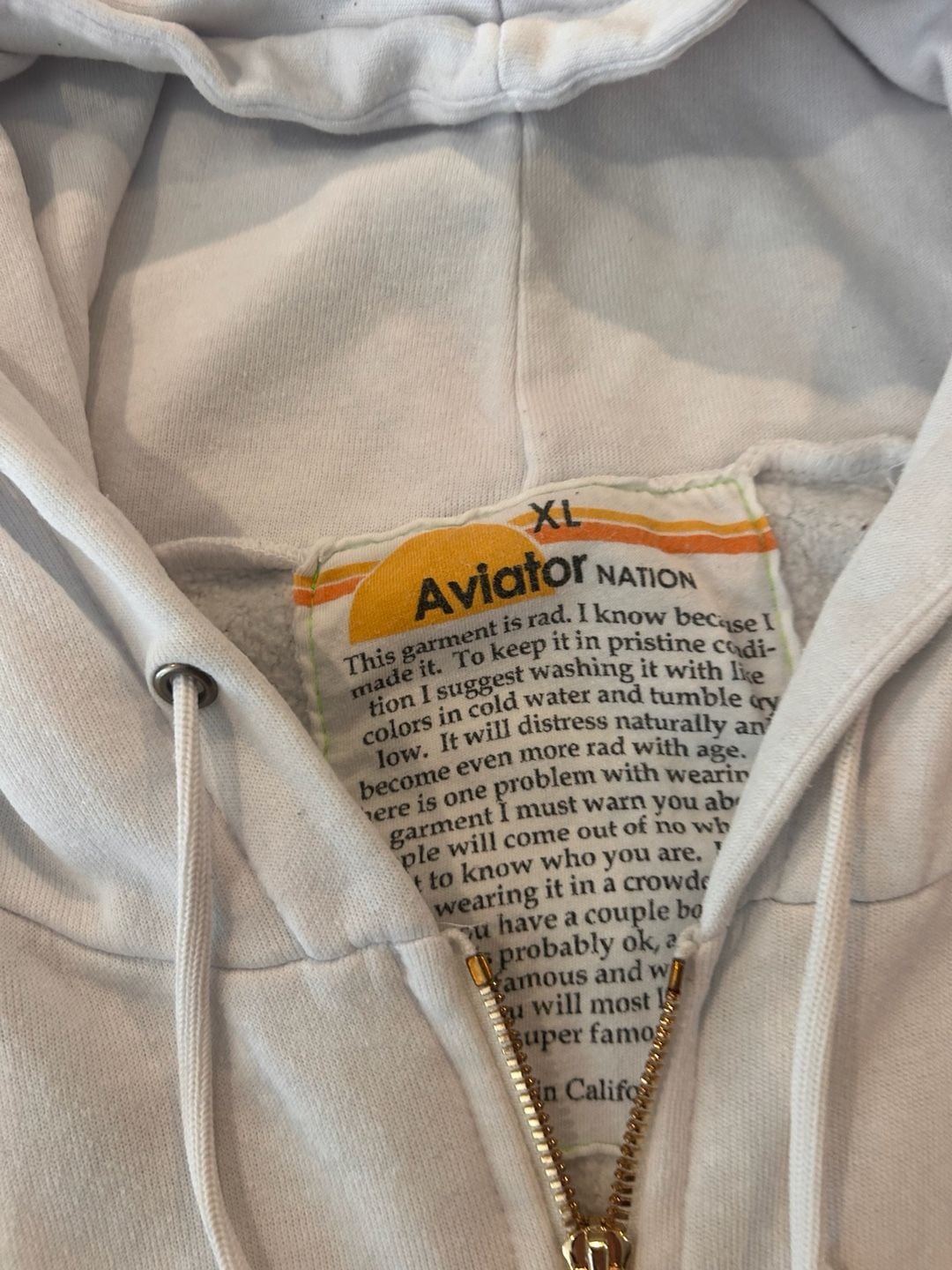 Aviator Nation 5 Stripe Zip Hoodie 6