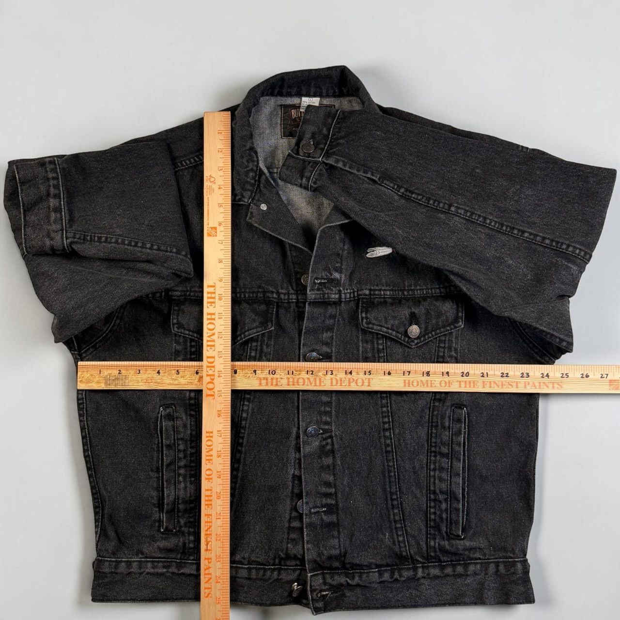 Vintage 1997 Butterfield Stage Jim Yellowhawk Buffalo Spirit Denim Jacket L 8