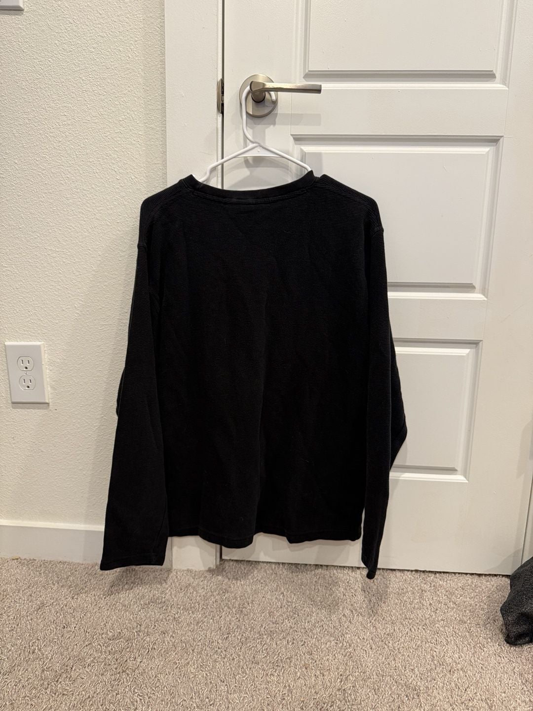Harley Davidson Thermal Long Sleeve Shirt Size L Black Embroidered logo 4