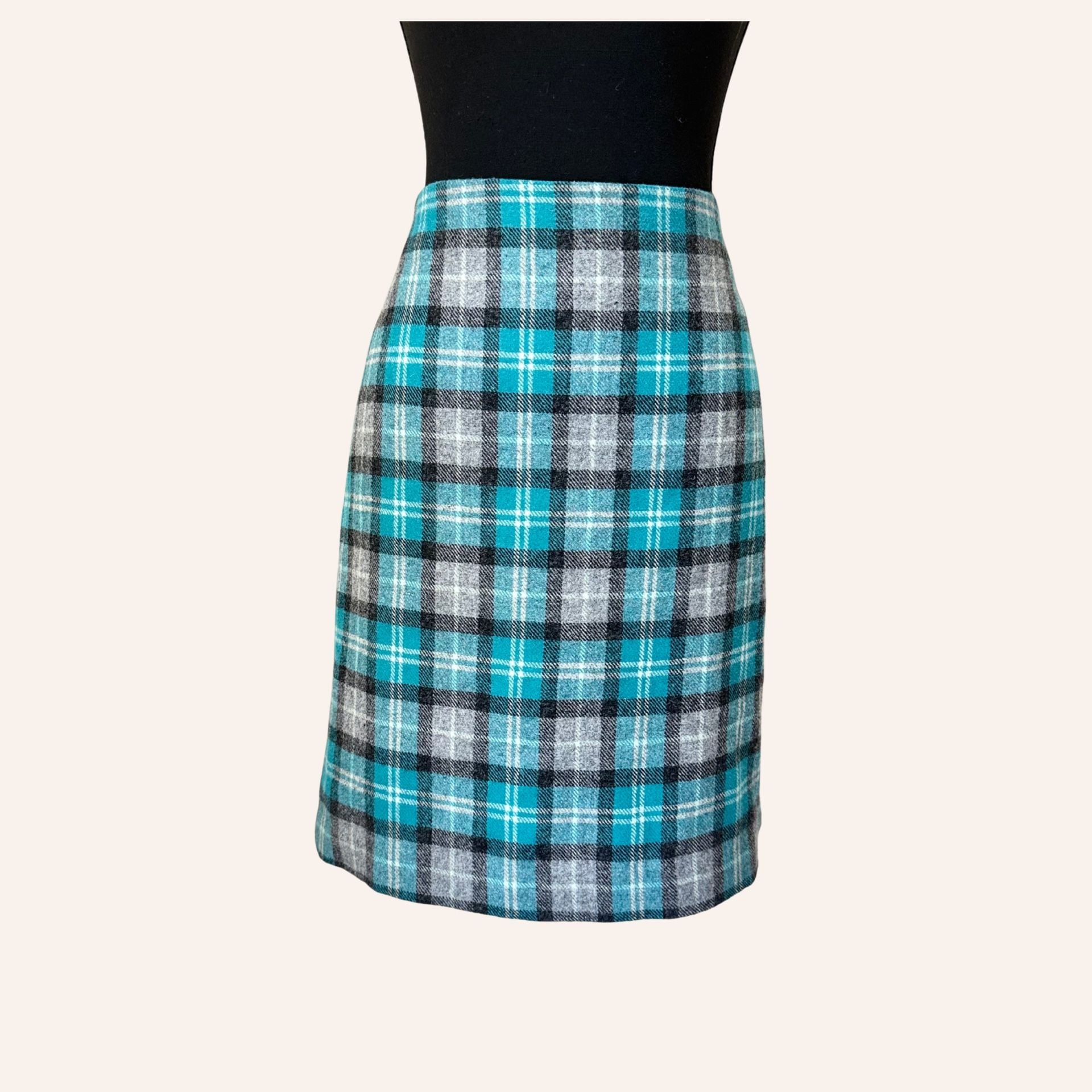 clueless gossip girl britney spears inspired turquoise plaid skirt petite 10 2