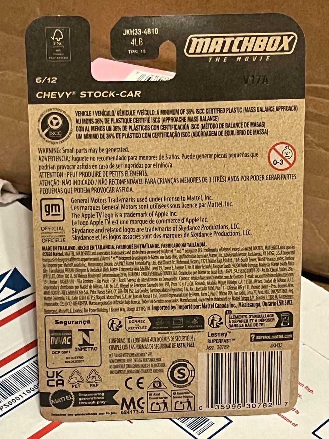 Matchbox The Movie Chevy Stock-Car 35 8