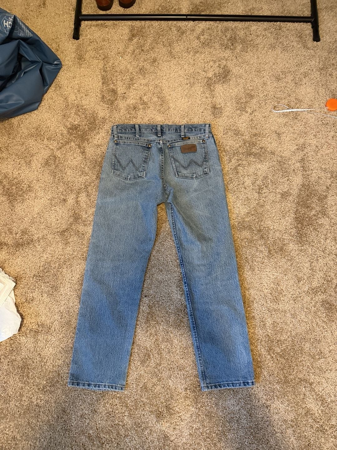 Wrangler Bootcut Jeans 32x30 Blue Cotton Blend 4