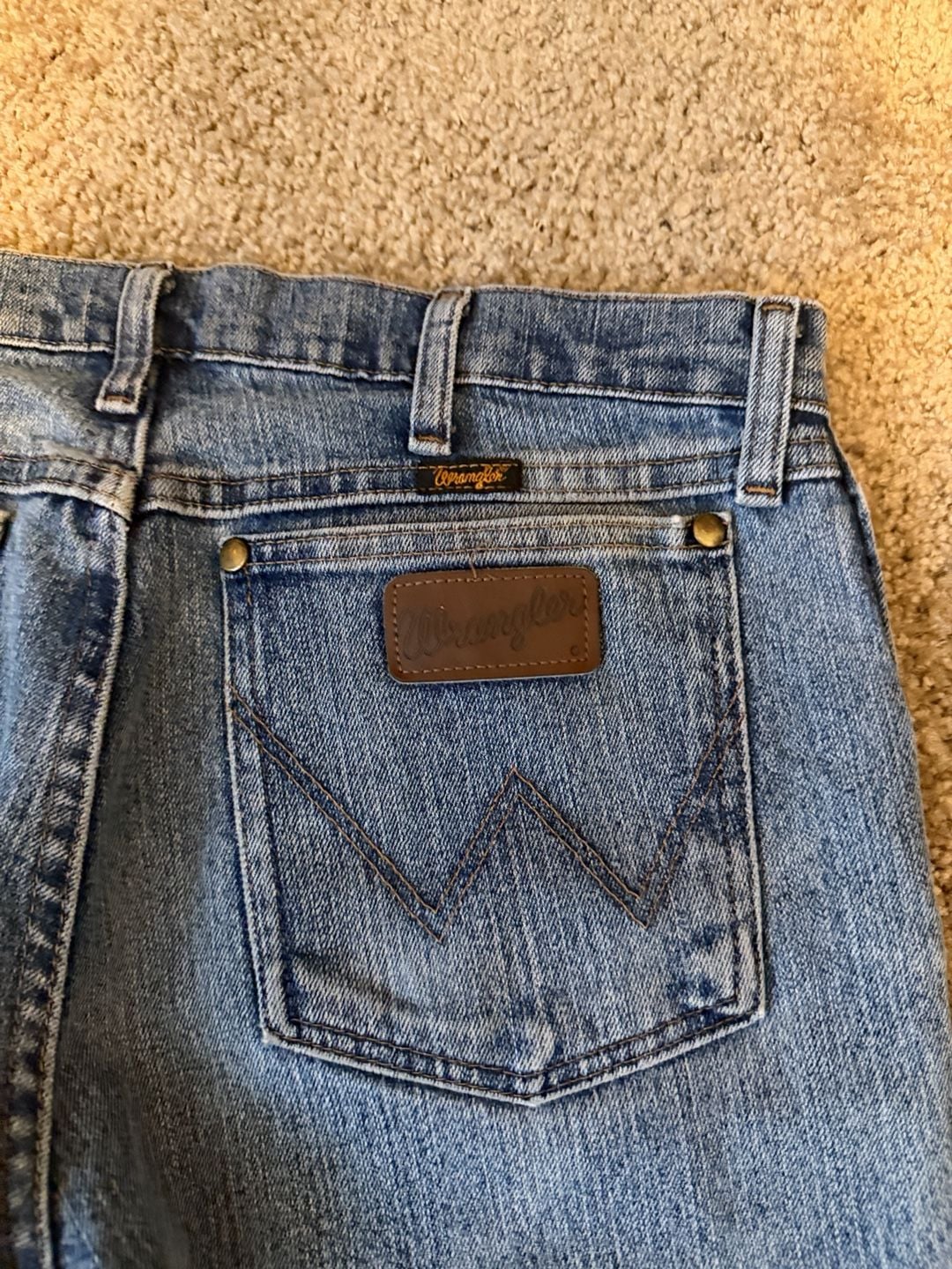 Wrangler Bootcut Jeans 32x30 Blue Cotton Blend 5