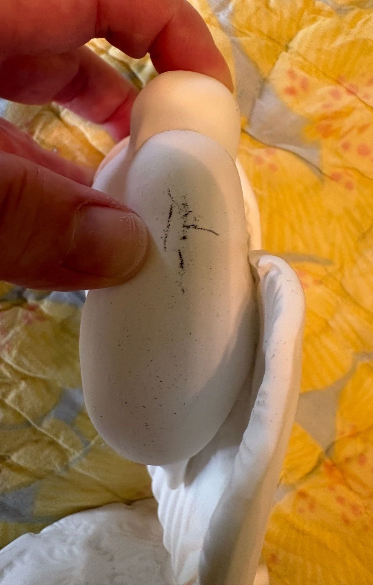 Flawed Hallmark Kim Mallory Lovebirds Ceramic Statue White Love 12