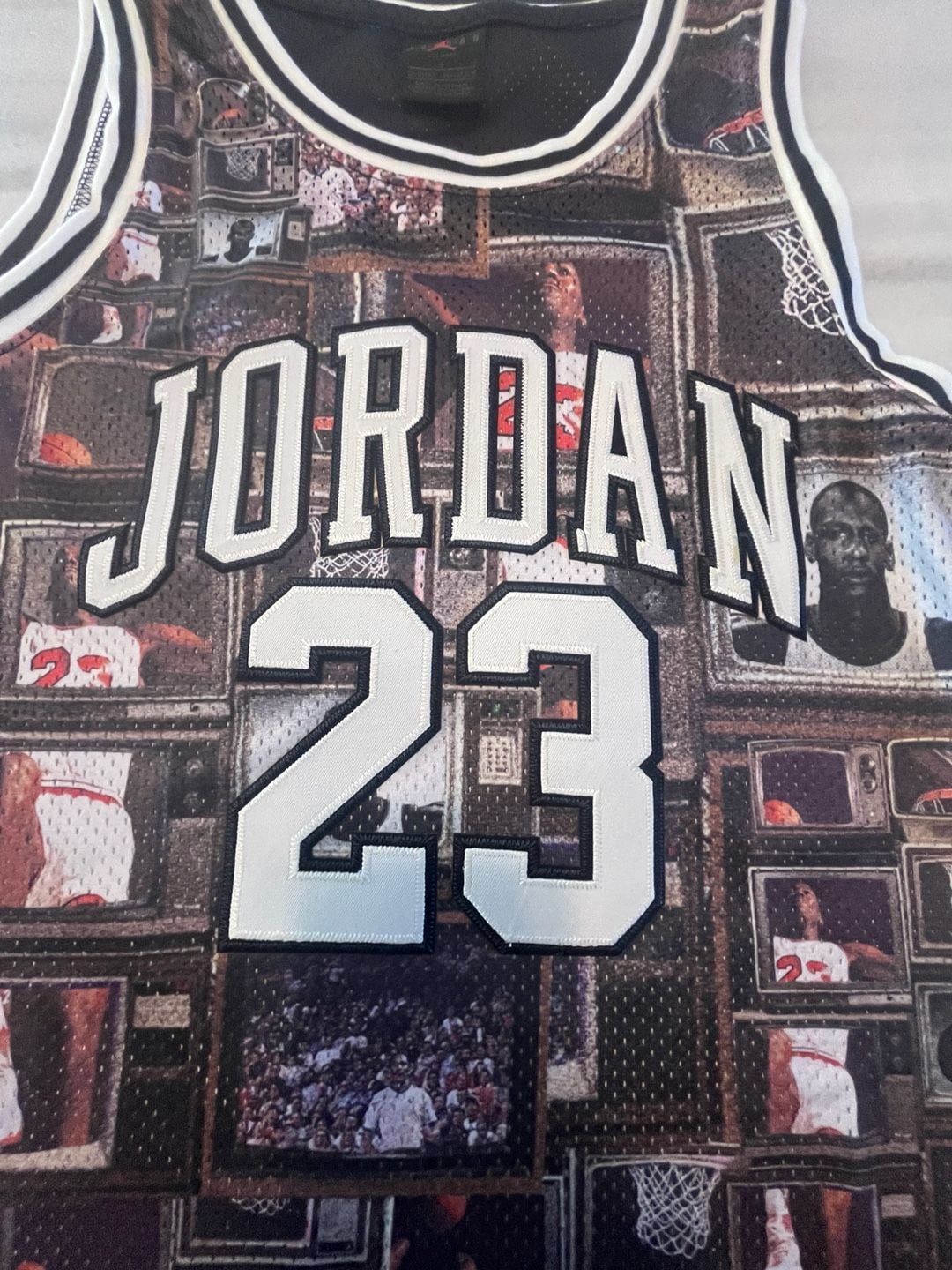 Nike Jordan 23 Basketball Jersey Photo Collage New With Tags youth large 12to13 7
