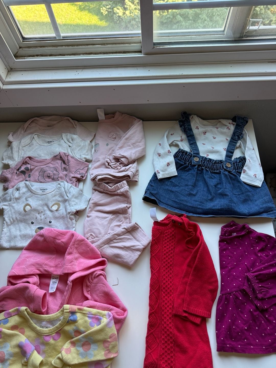 Carter's Baby Girl Clothing Lot Size 12M 1