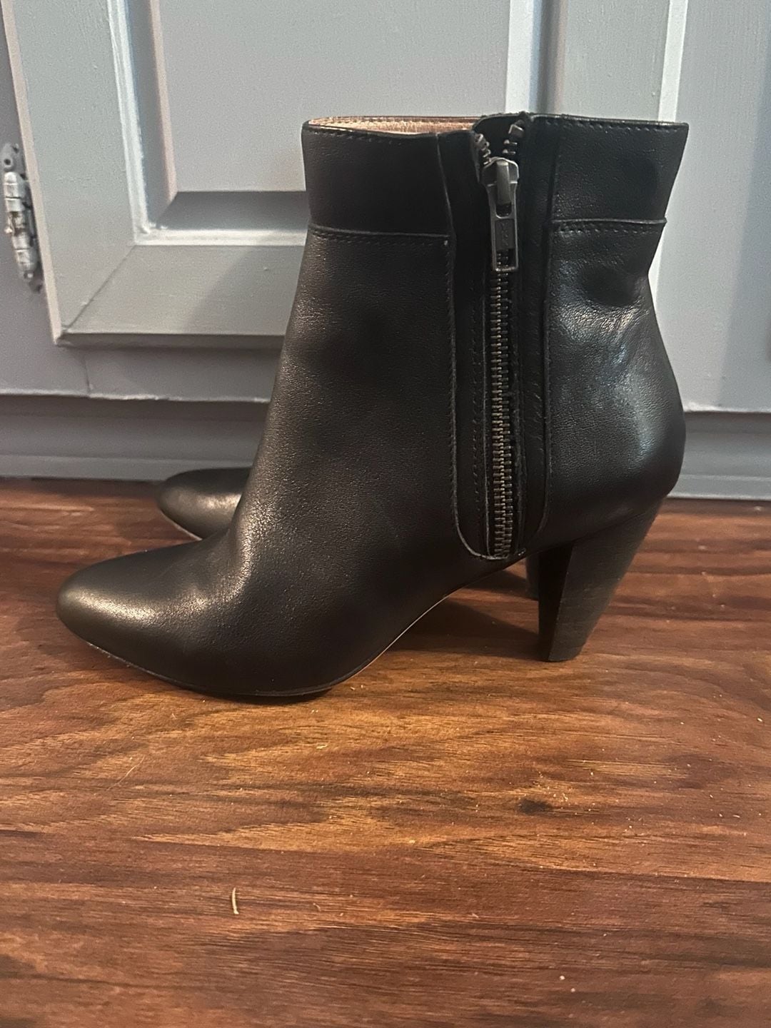 Corso Como Black Leather Ankle Boots 5