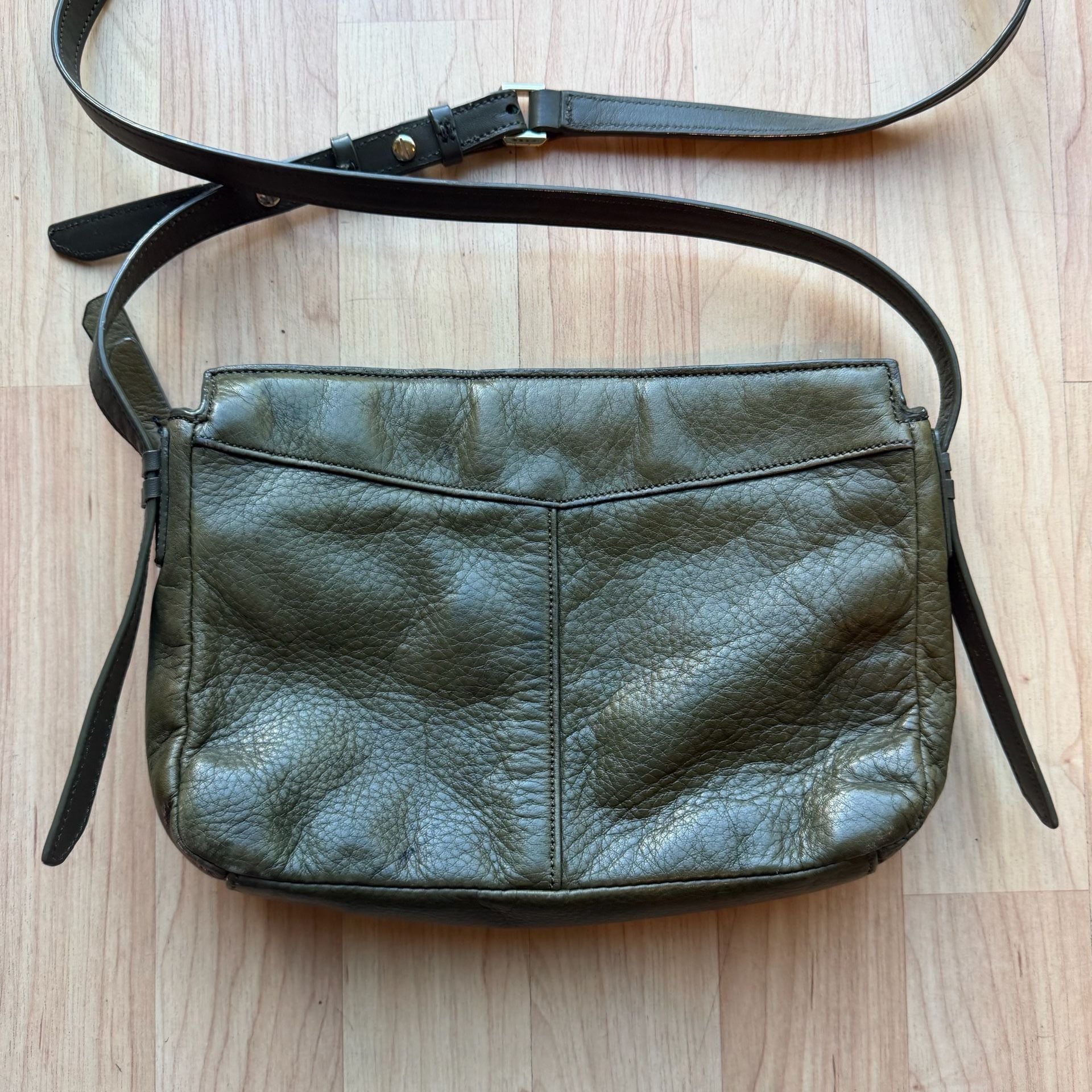 Cole Haan Olive Green Leather Crossbody Bag 12