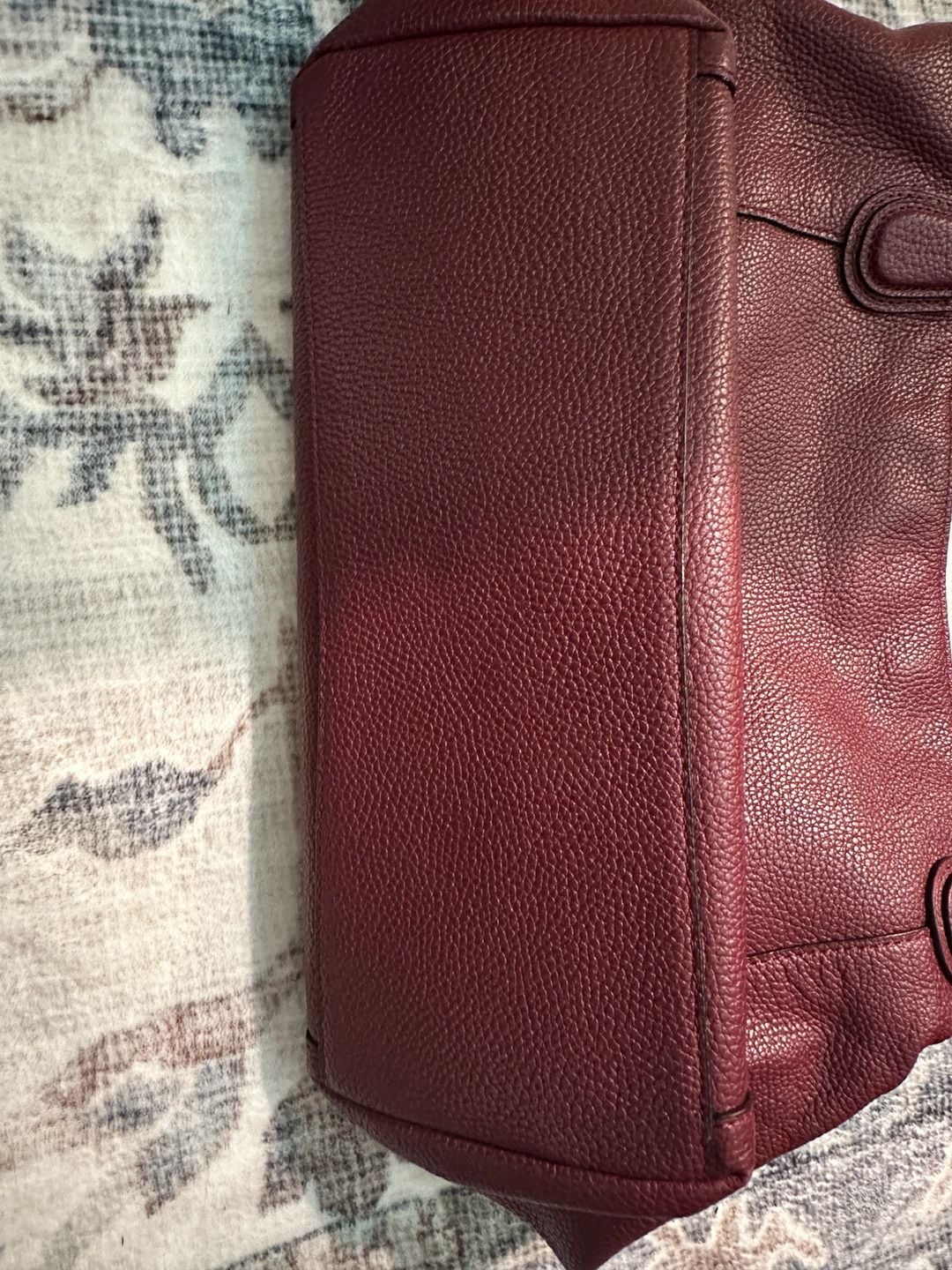 Coach Leather Two-Way Burgandy Bag- Perfect Color for Fall 4