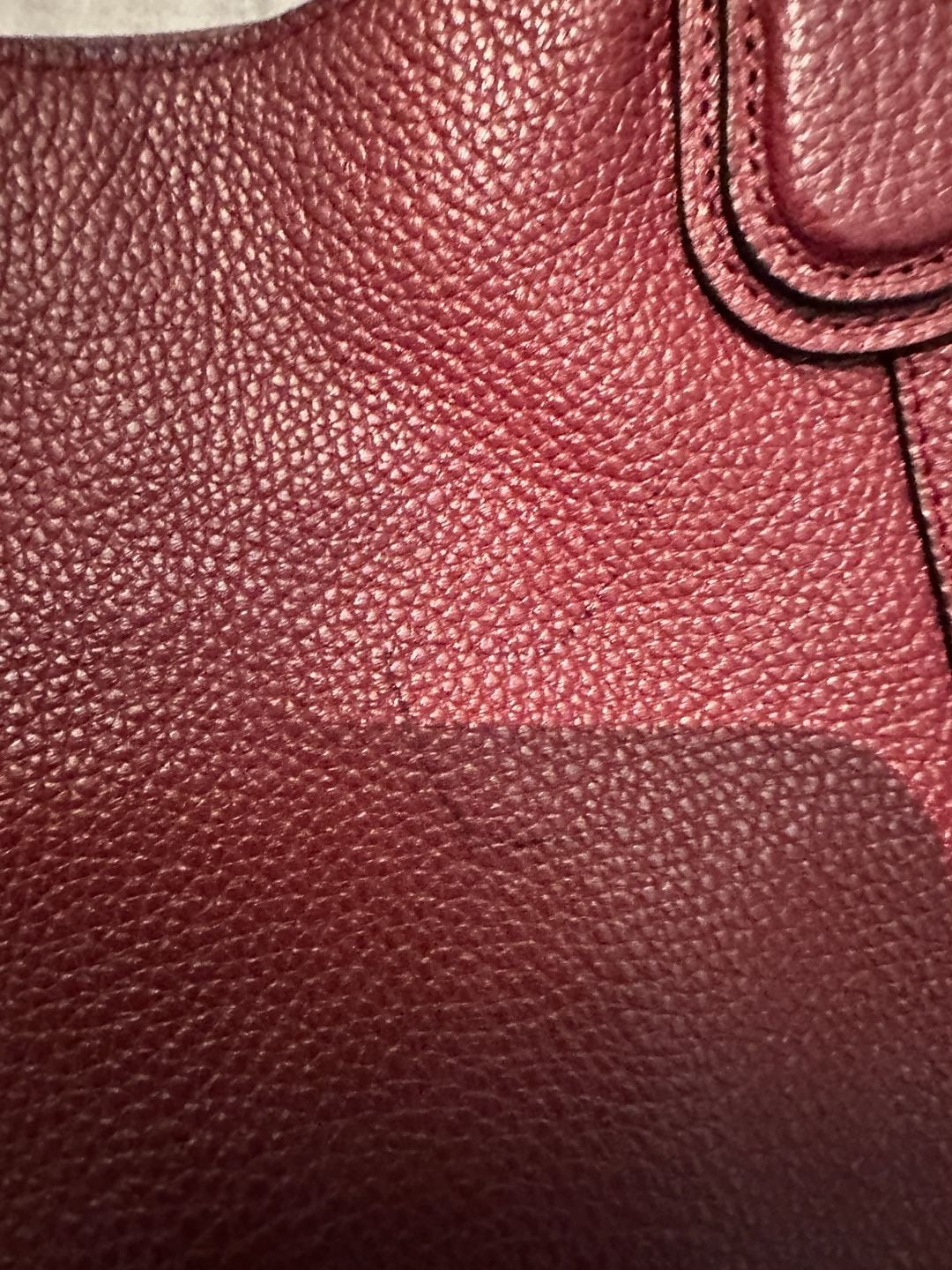 Coach Leather Two-Way Burgandy Bag- Perfect Color for Fall 5