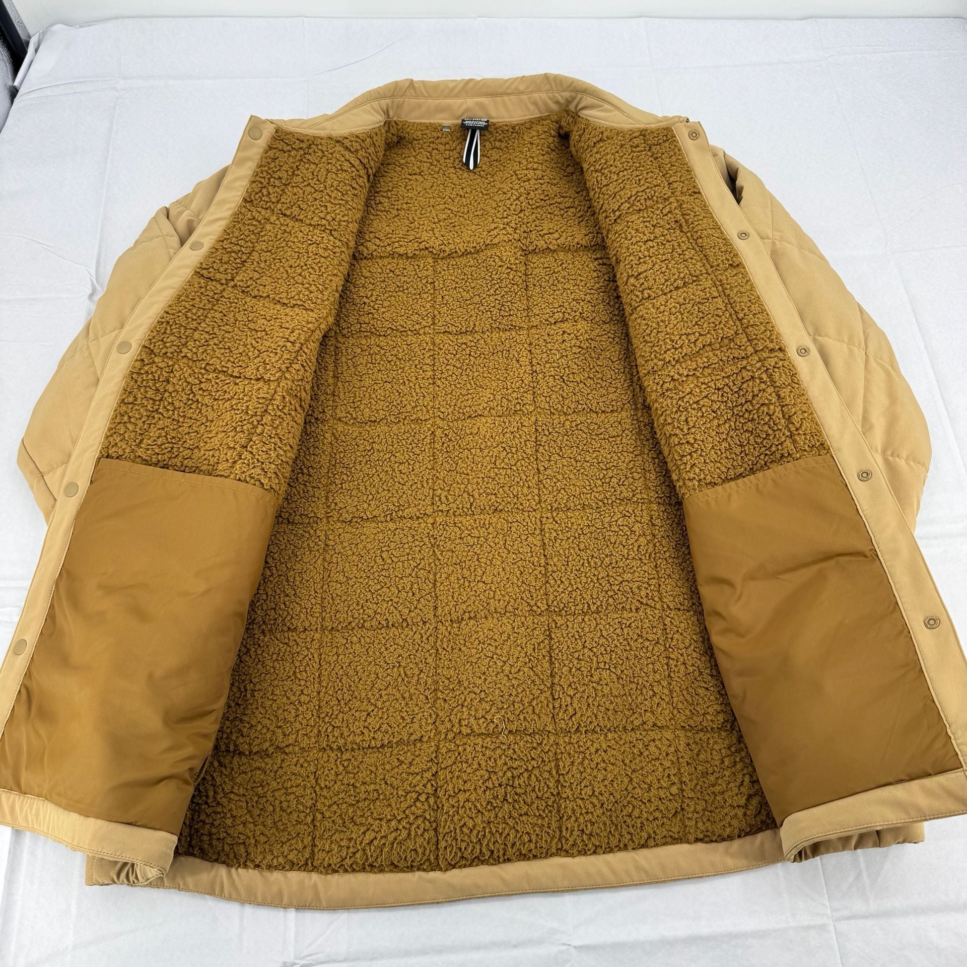 Under Armour Storm Quilted Sherpa Lined Jacket 2XL Tan Snap Shirt 4