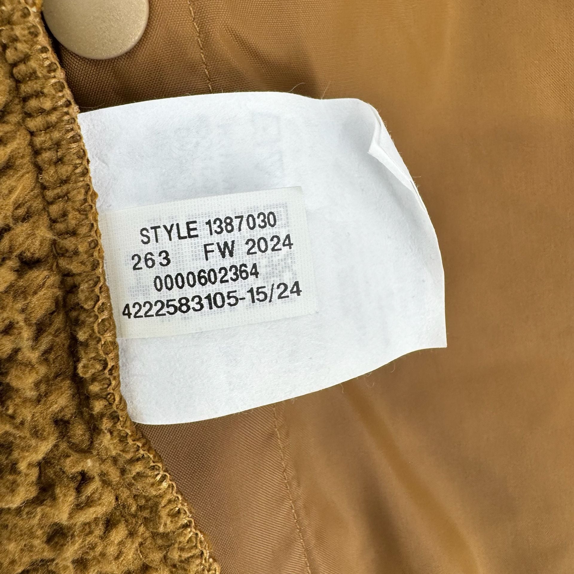 Under Armour Storm Quilted Sherpa Lined Jacket 2XL Tan Snap Shirt 5
