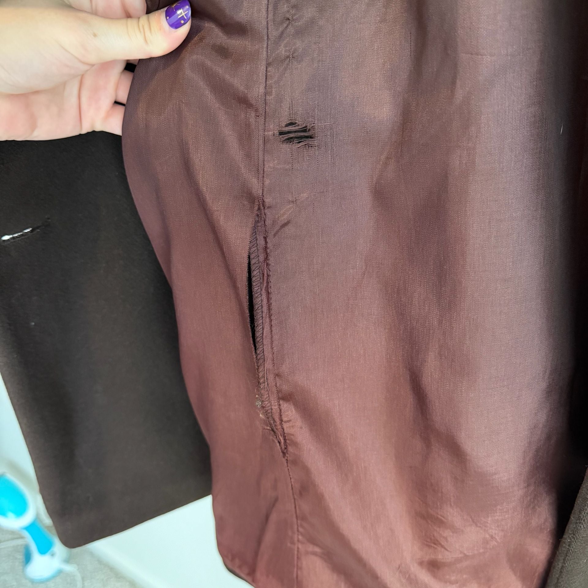 Vintage Brown Wool Coat 6
