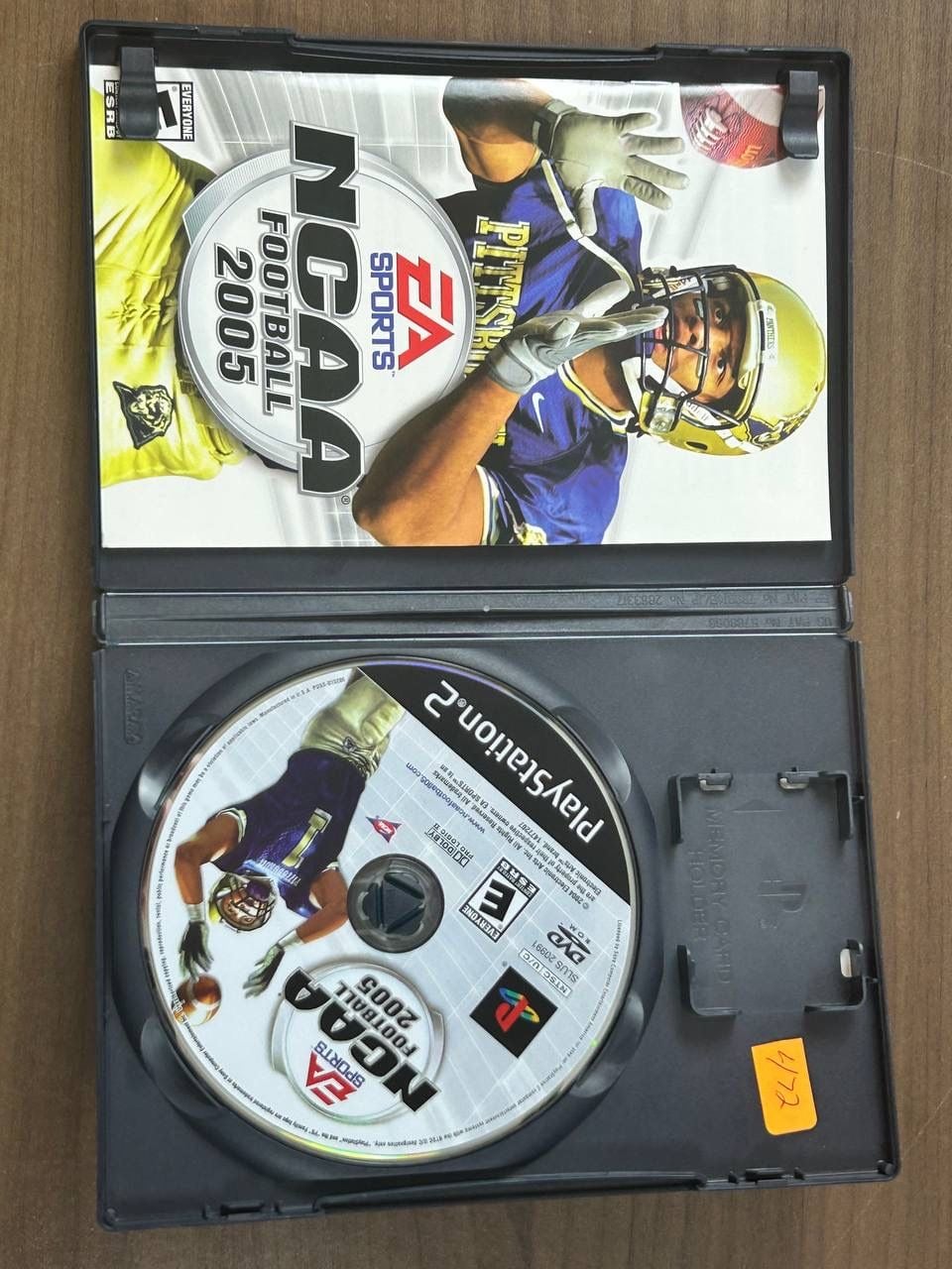 NCAA Football 2005 PS2 PlayStation 2 Game Disc Manual Case EA Sports 2004 2
