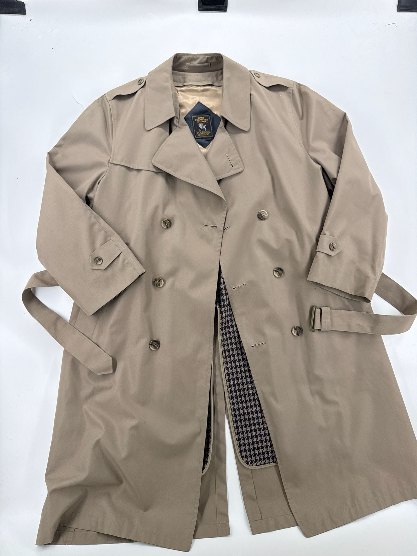 Hart Schaffner & Marx Trench Coat Tan 3