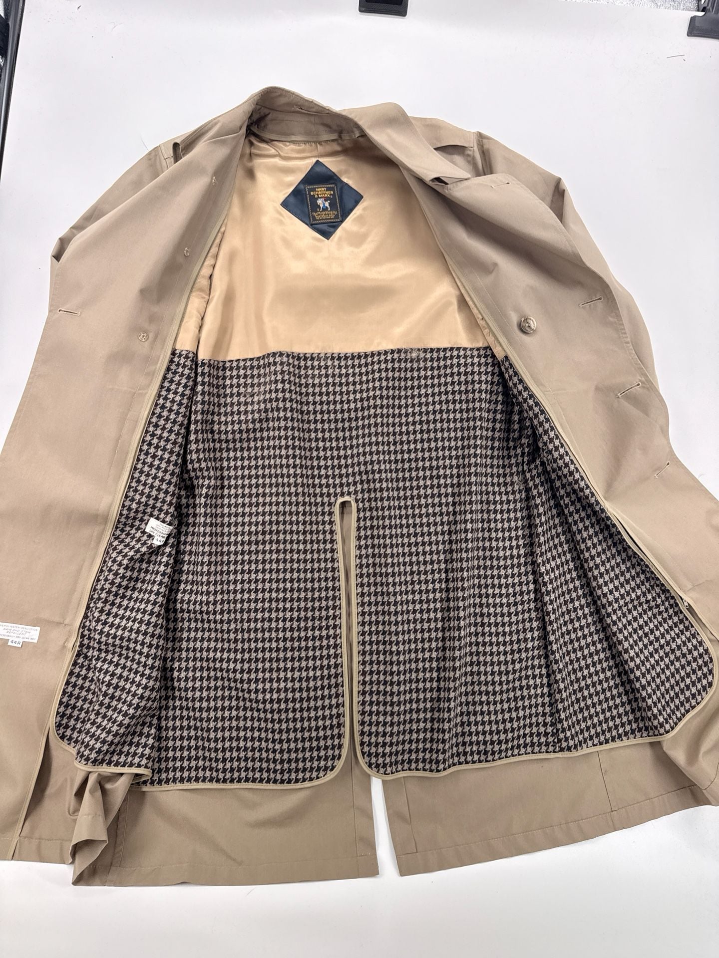 Hart Schaffner & Marx Trench Coat Tan 6