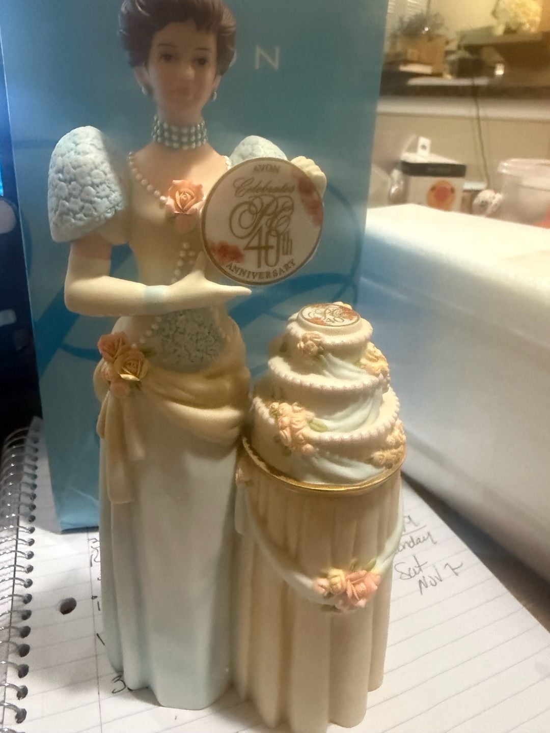 Avon Celebrates 40th Anniversary Porcelain Figurine 2