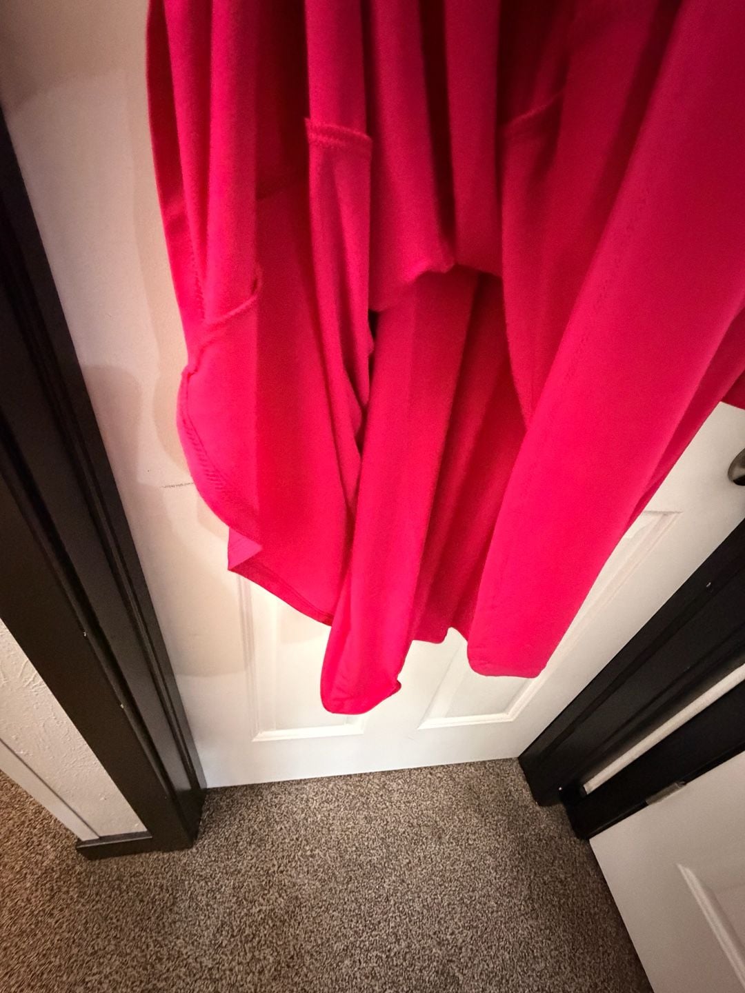 Lauren Ralph Lauren Cold Shoulder Dress Size 12 Hot Pink Bell Sleeve 8