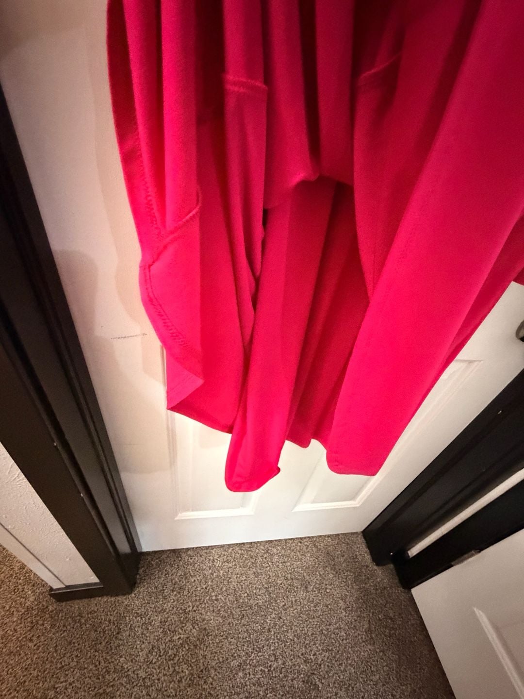 Lauren Ralph Lauren Cold Shoulder Dress Size 12 Hot Pink Bell Sleeve 9