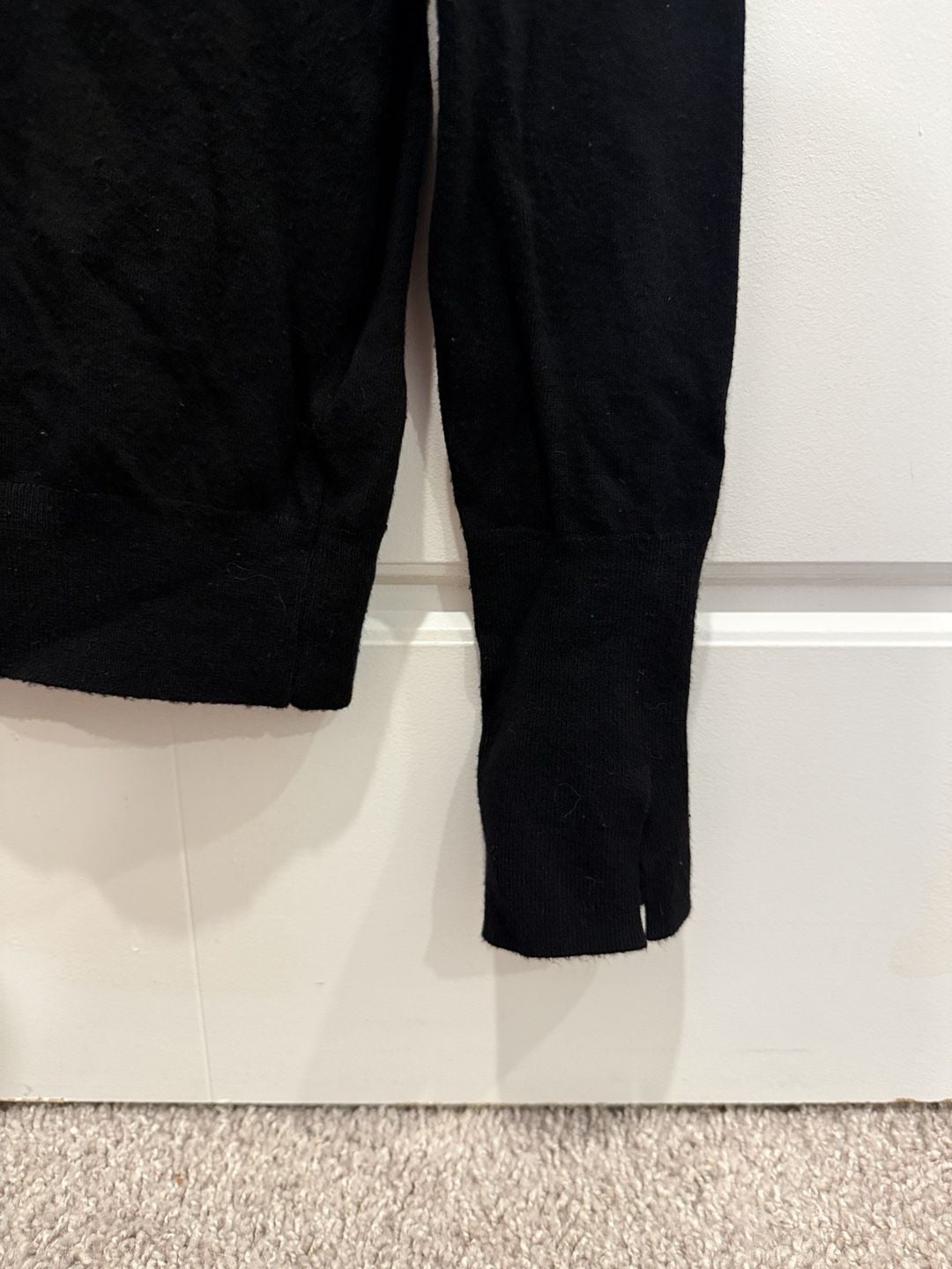Zara Black Mock Neck Sweater Size M 5