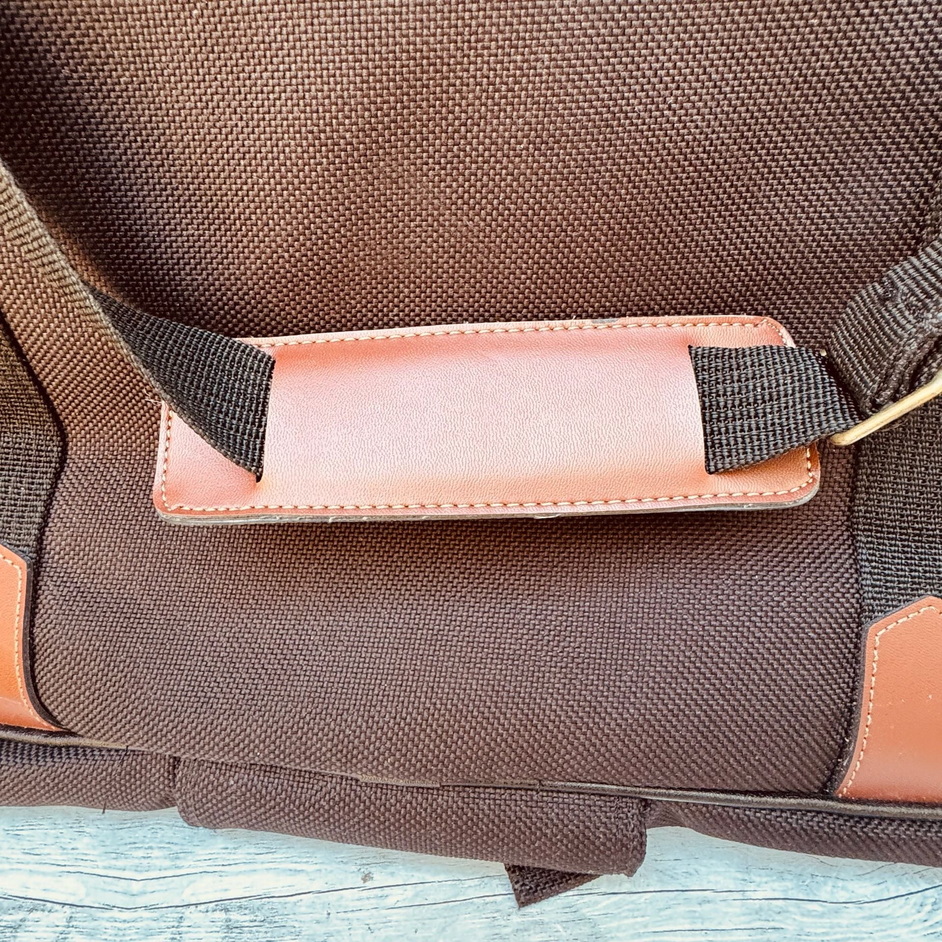American Tourister Vintage Garment Bag Brown Canvas Travel Luggage 8