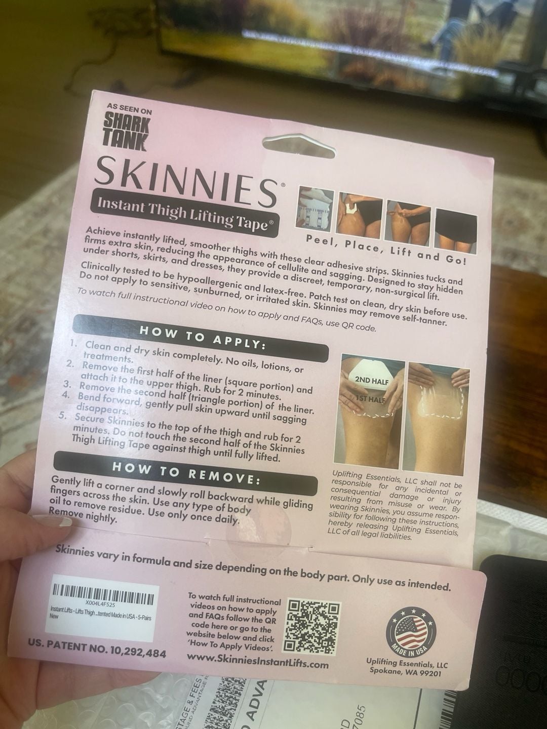 SKINNIES Instant Thigh Lifting Tape 5 Pairs 9