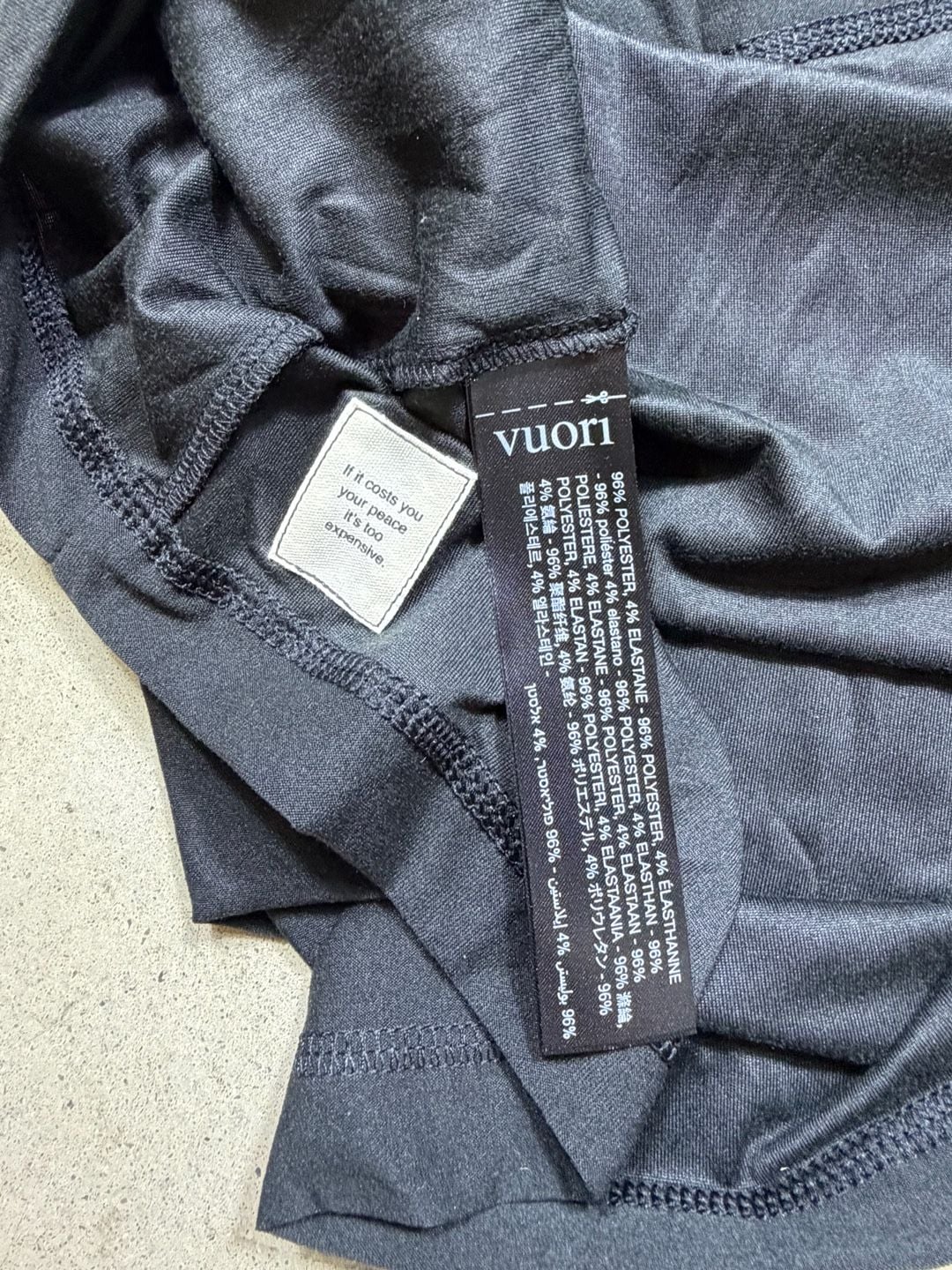 Vuori Long Sleeve Crew Shirt Black Size Large 8