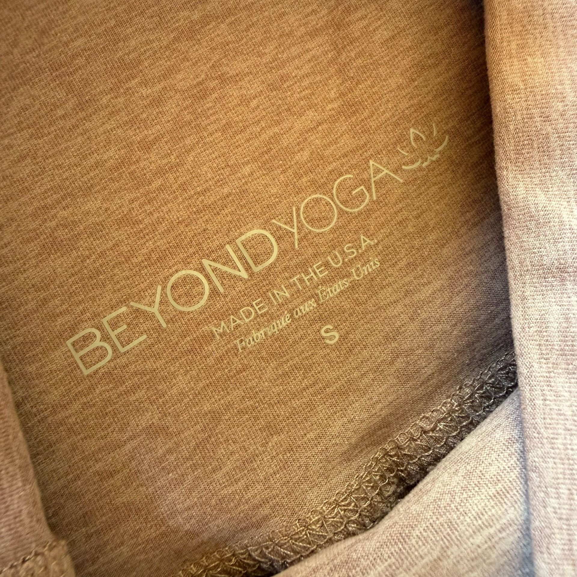 Beyond Yoga Spacedye Make The Cut Split Ankle Flare Pants Heather Oatmeal Small 4