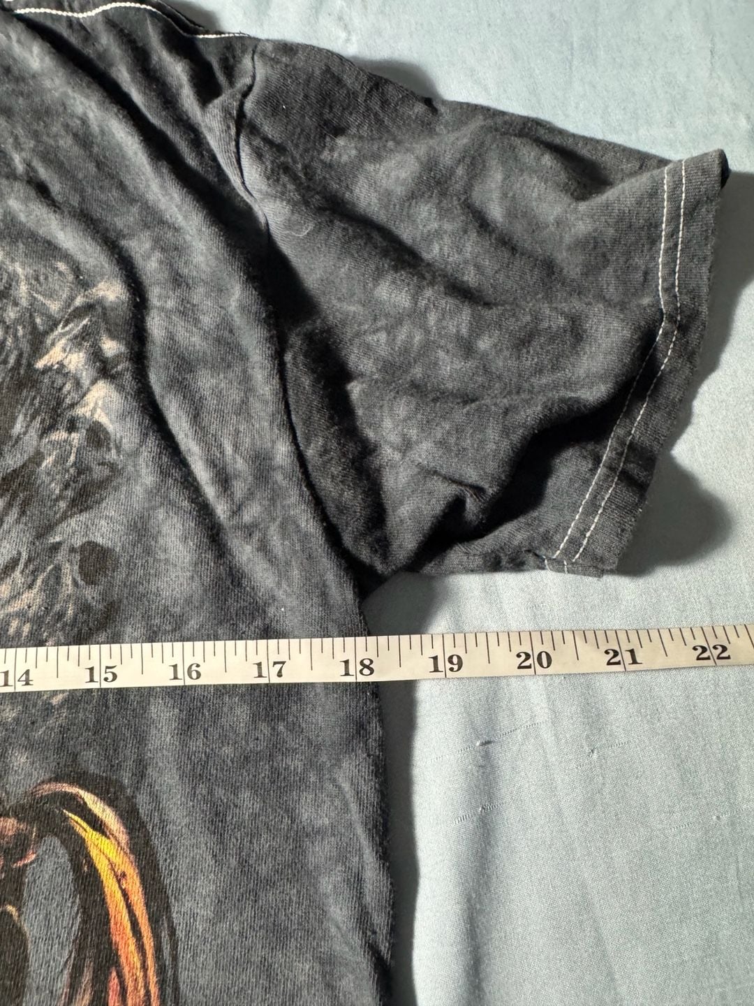 Vintage Delta Pro Weight Grim Reaper Graphic T-Shirt Size M Black 7