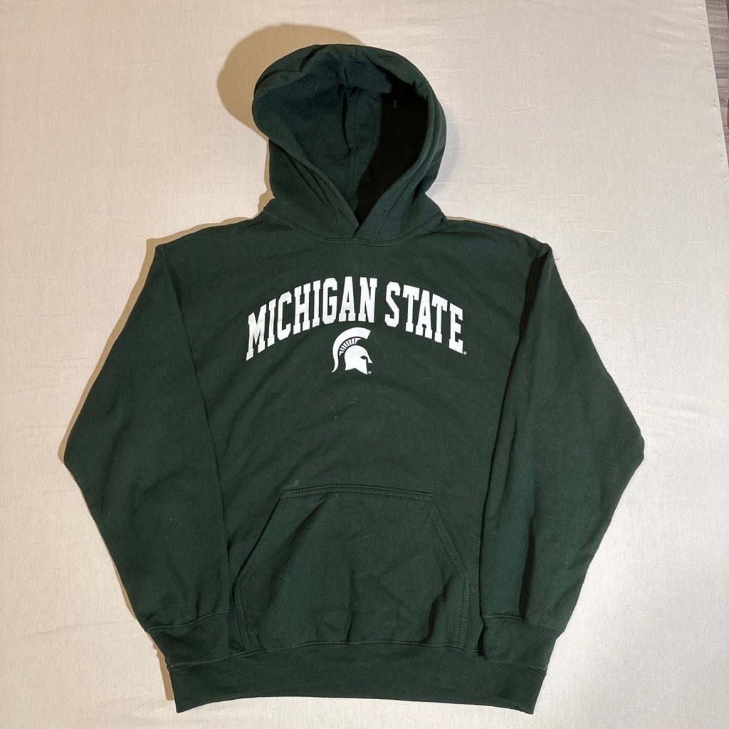 Michigan State Spartans Green Hoodie Size S/M 2