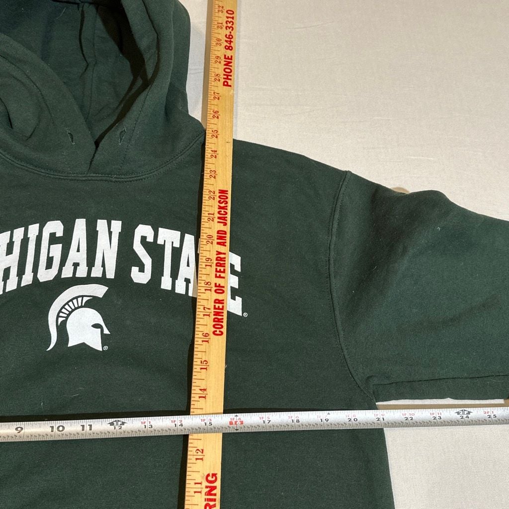 Michigan State Spartans Green Hoodie Size S/M 4