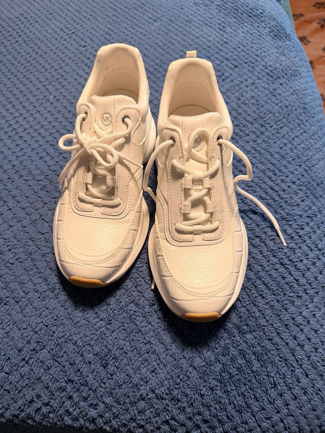 Michael Kors Olympia Trainer White Leather Sneakers 2